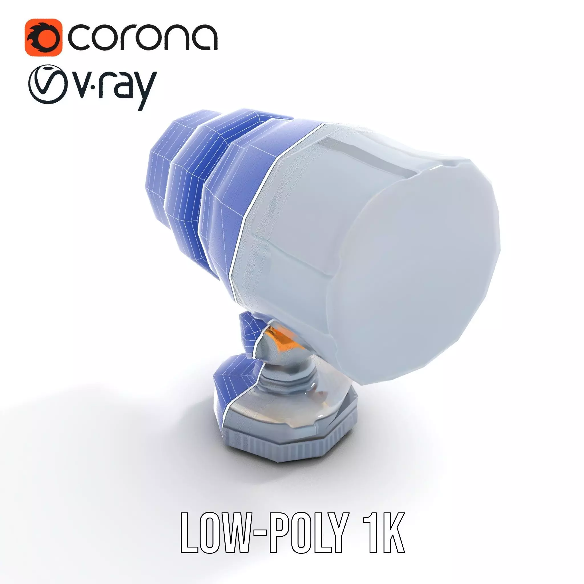 Professional Camera Lens model pack Low-poly 3D model_23