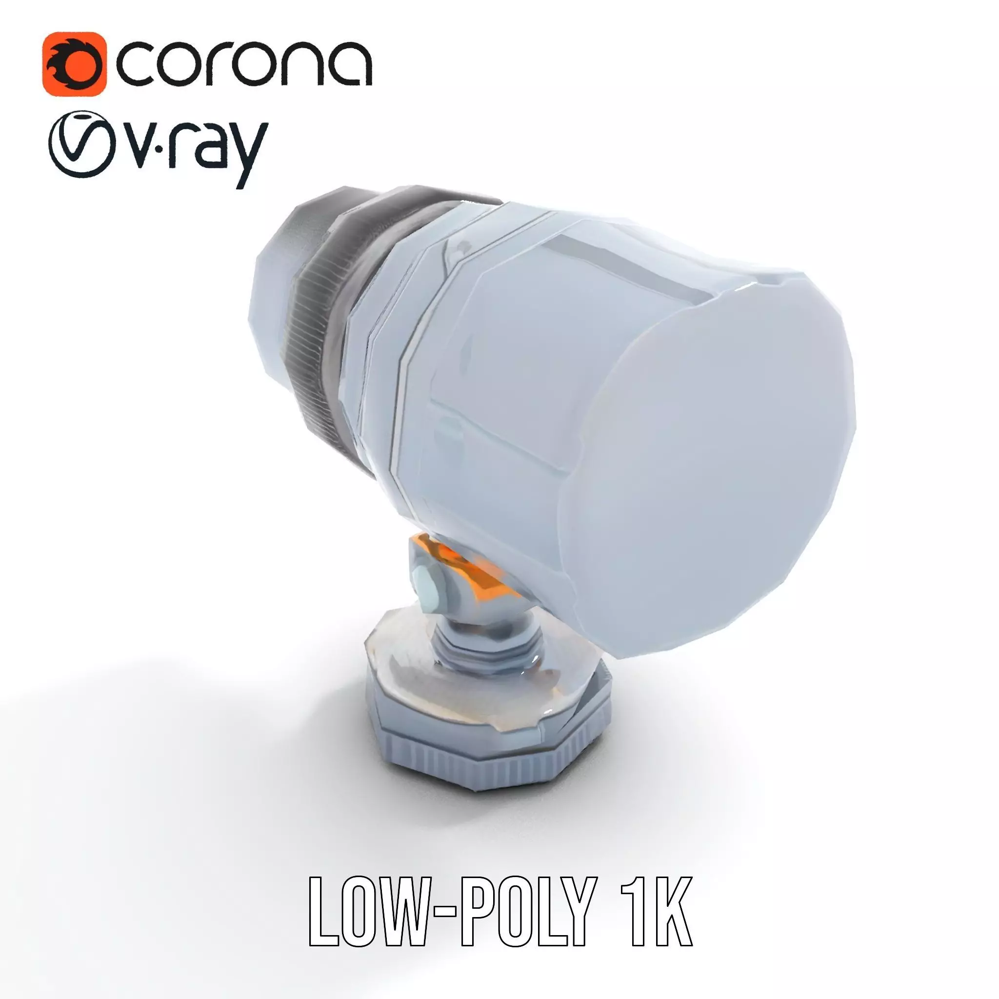 Professional Camera Lens model pack Low-poly 3D model_9