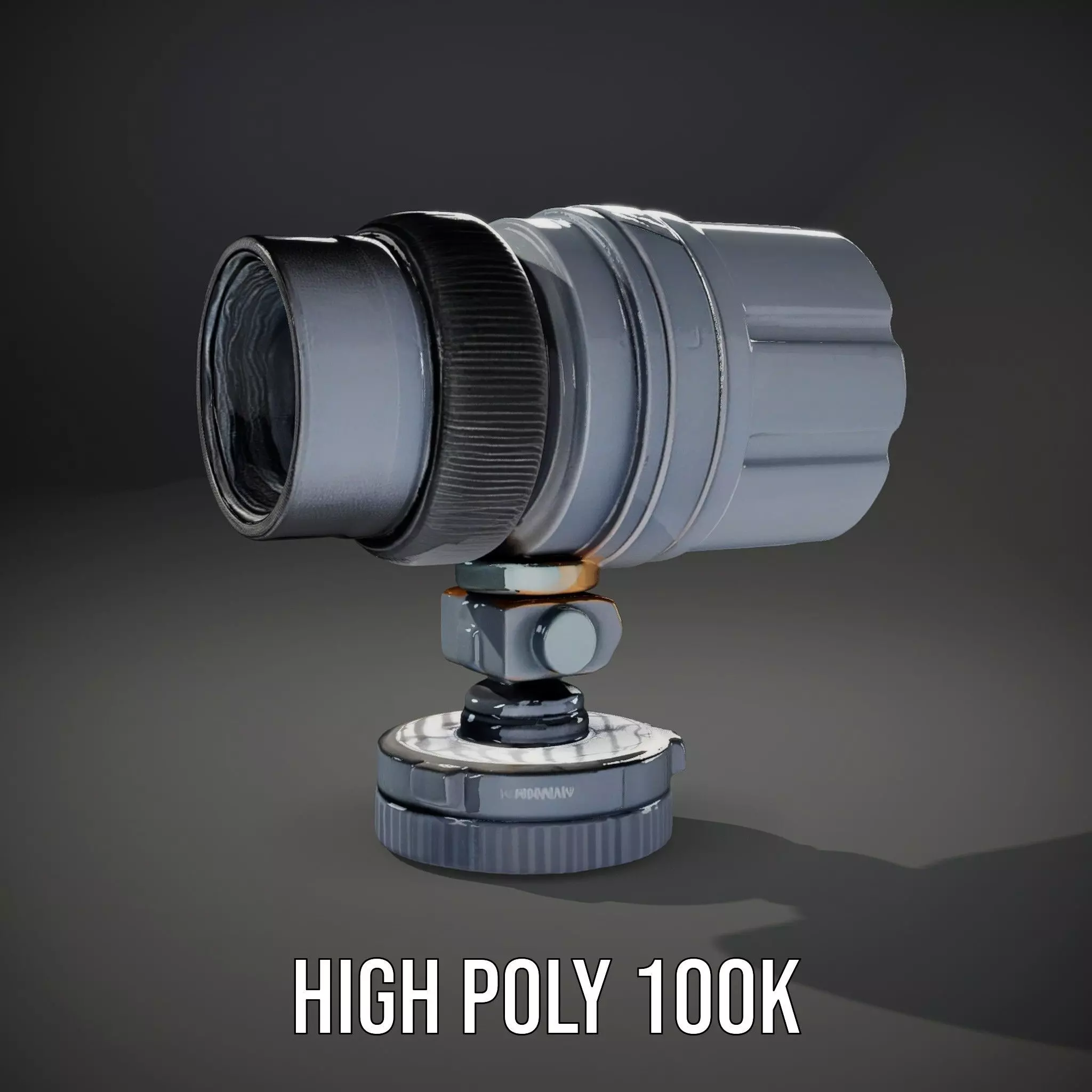 Professional Camera Lens model pack Low-poly 3D model_8