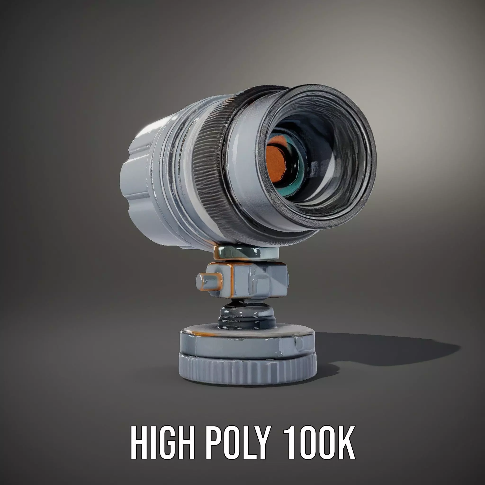 Professional Camera Lens model pack Low-poly 3D model_10