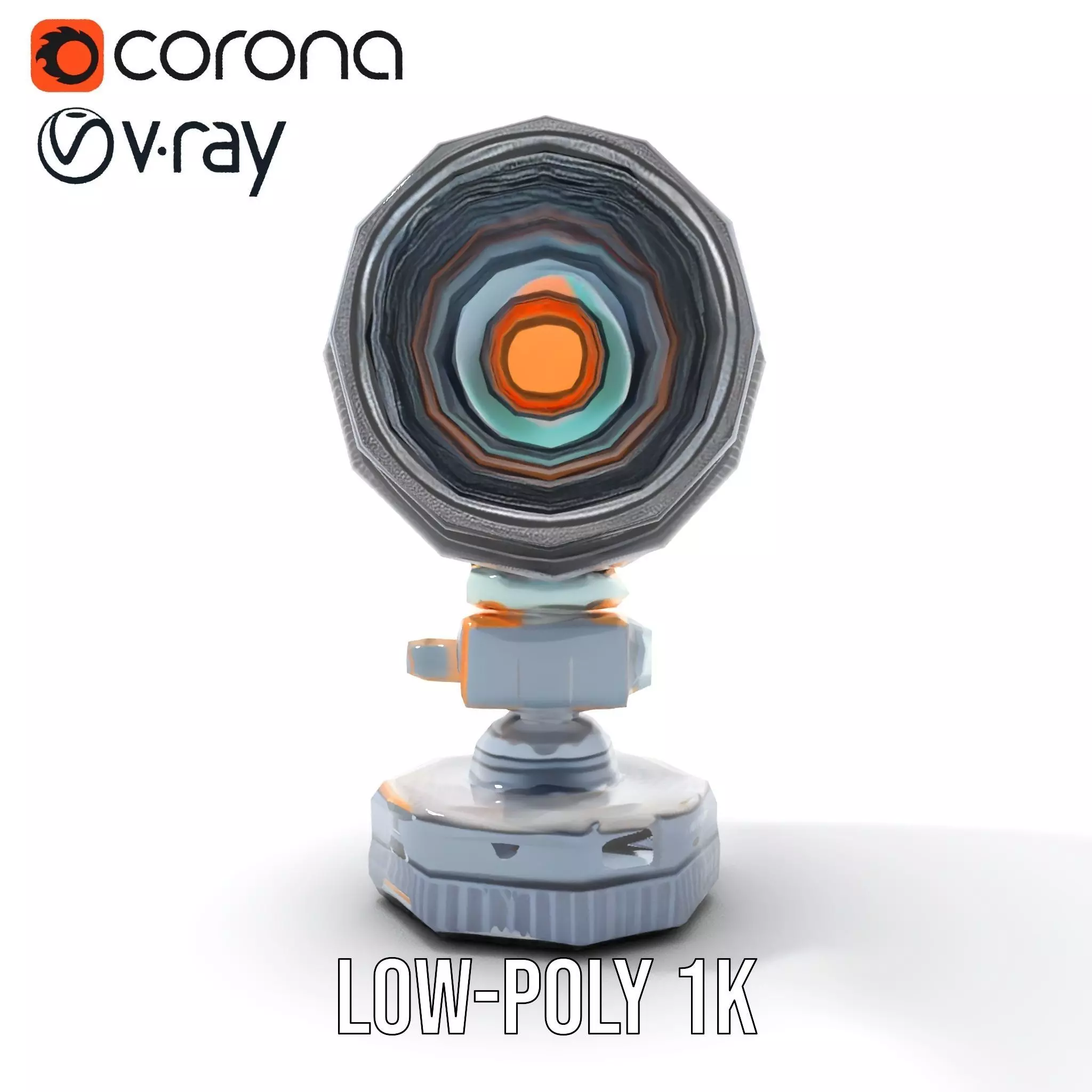 Professional Camera Lens model pack Low-poly 3D model_12