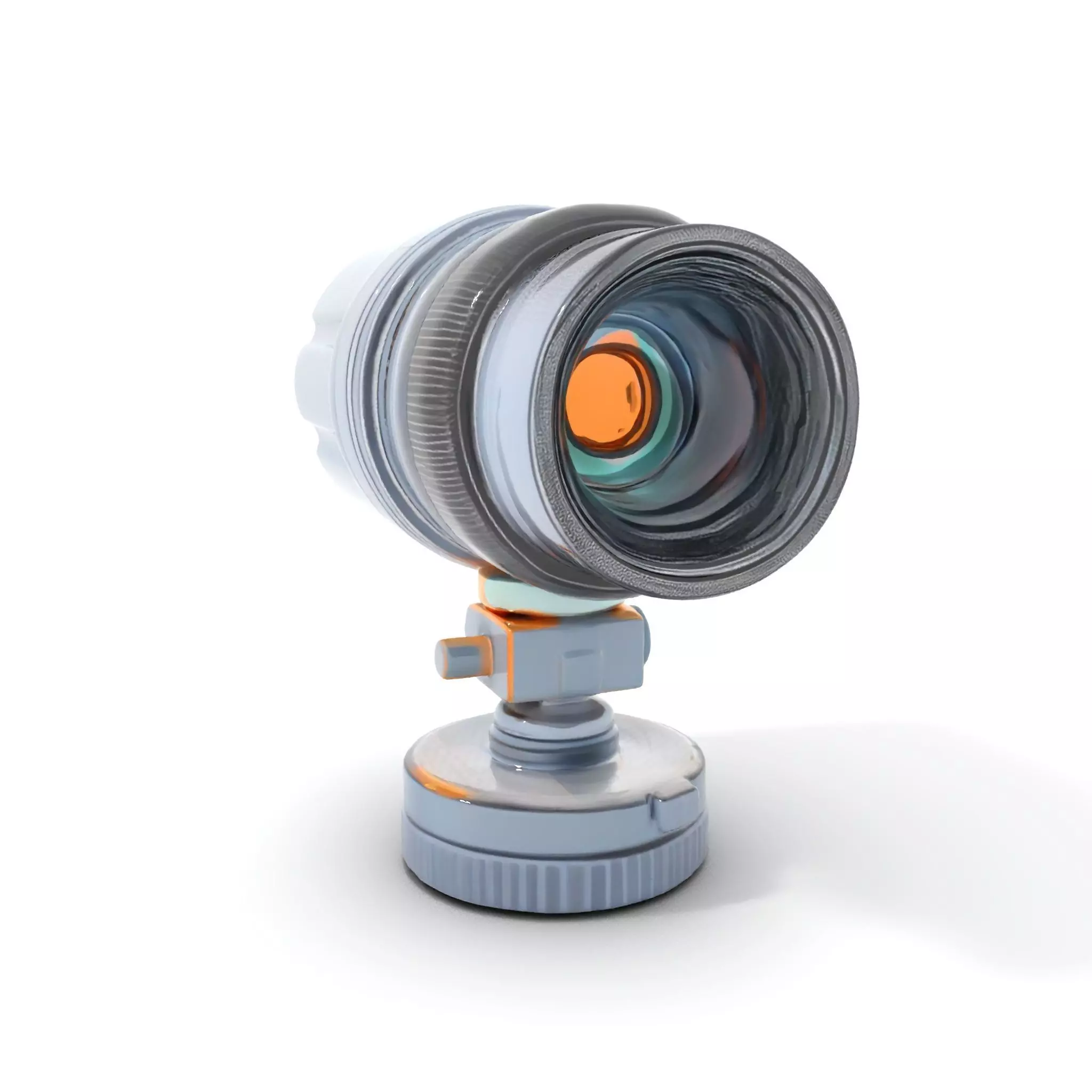 Professional Camera Lens model pack Low-poly 3D model_0