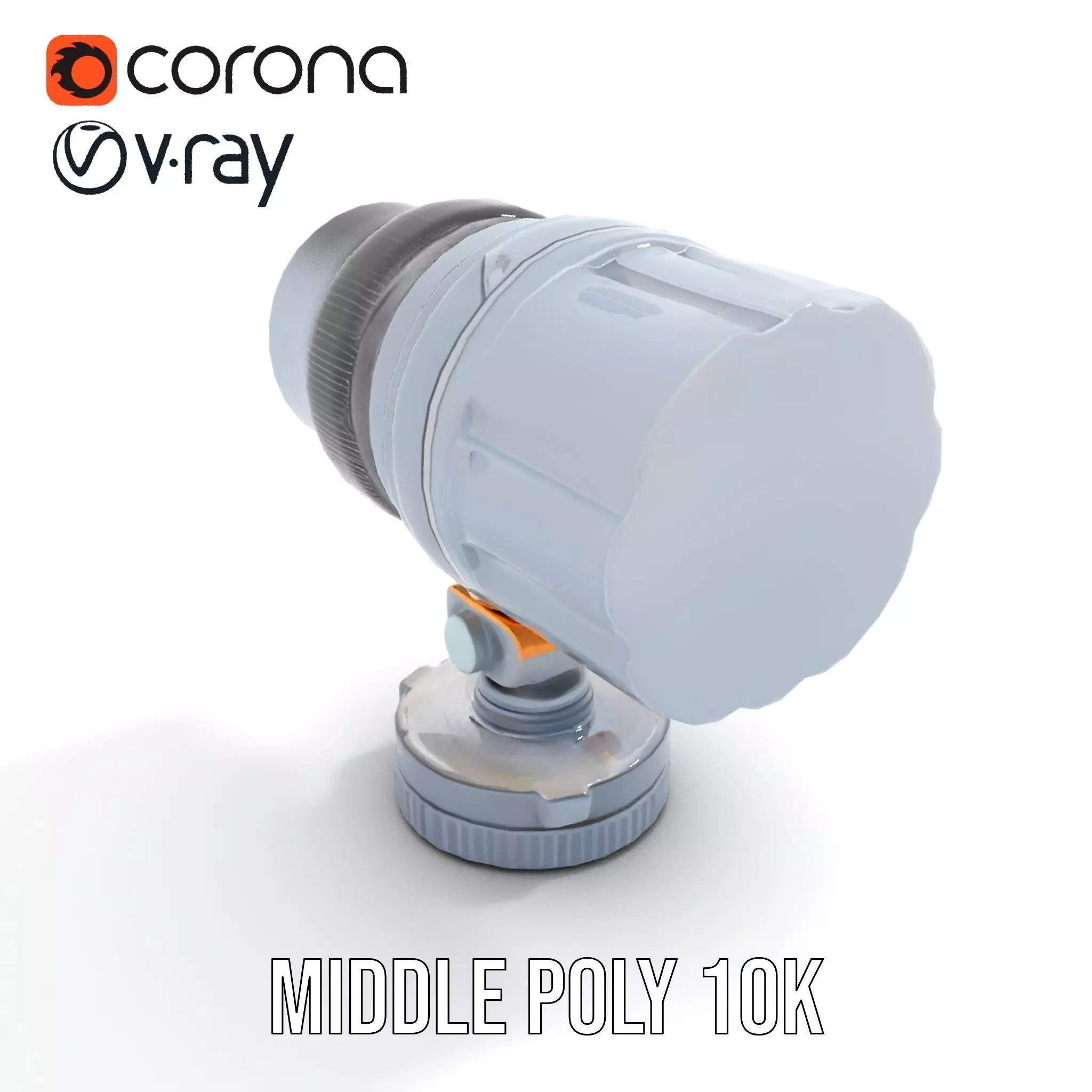 Professional Camera Lens model pack Low-poly 3D model_19