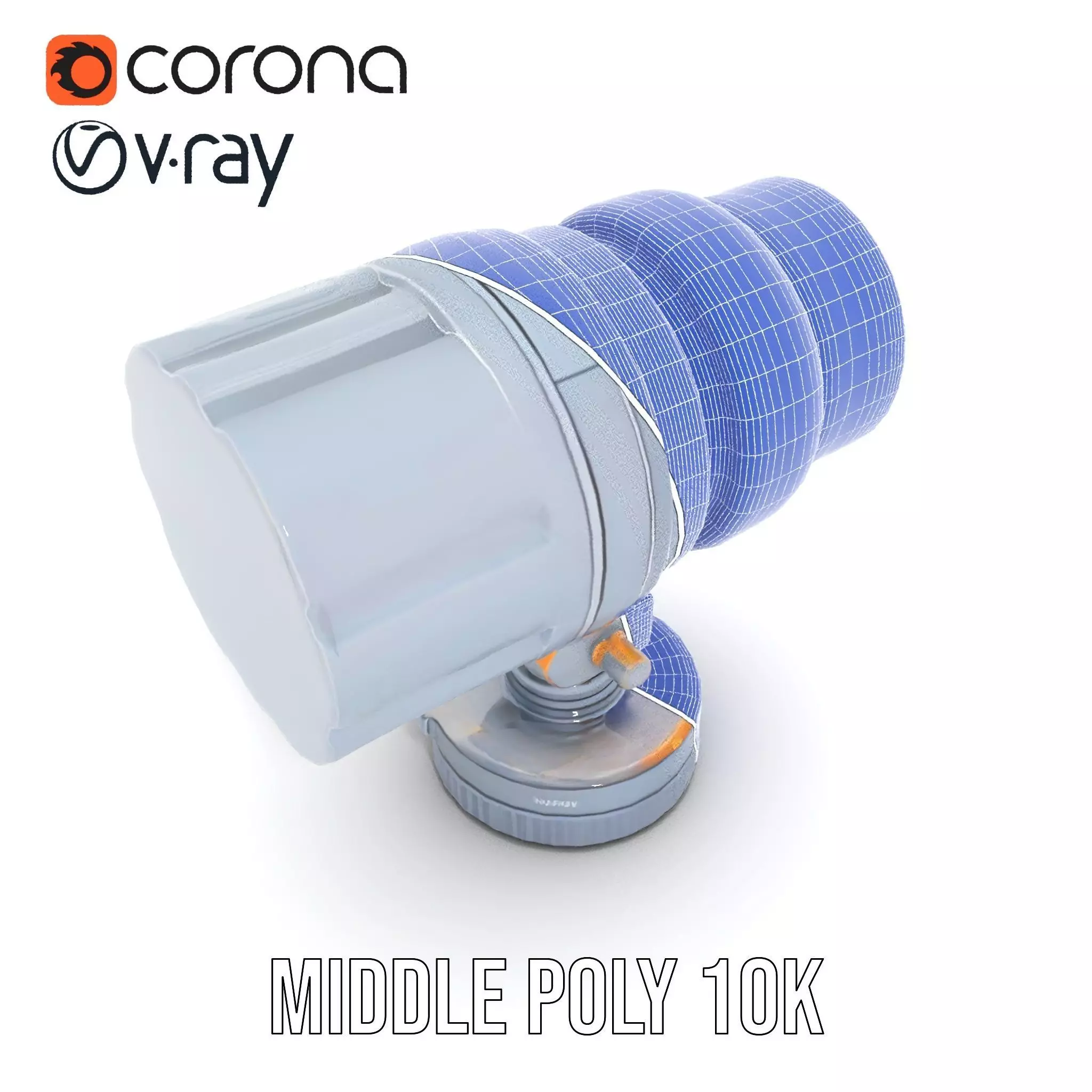 Professional Camera Lens model pack Low-poly 3D model_30