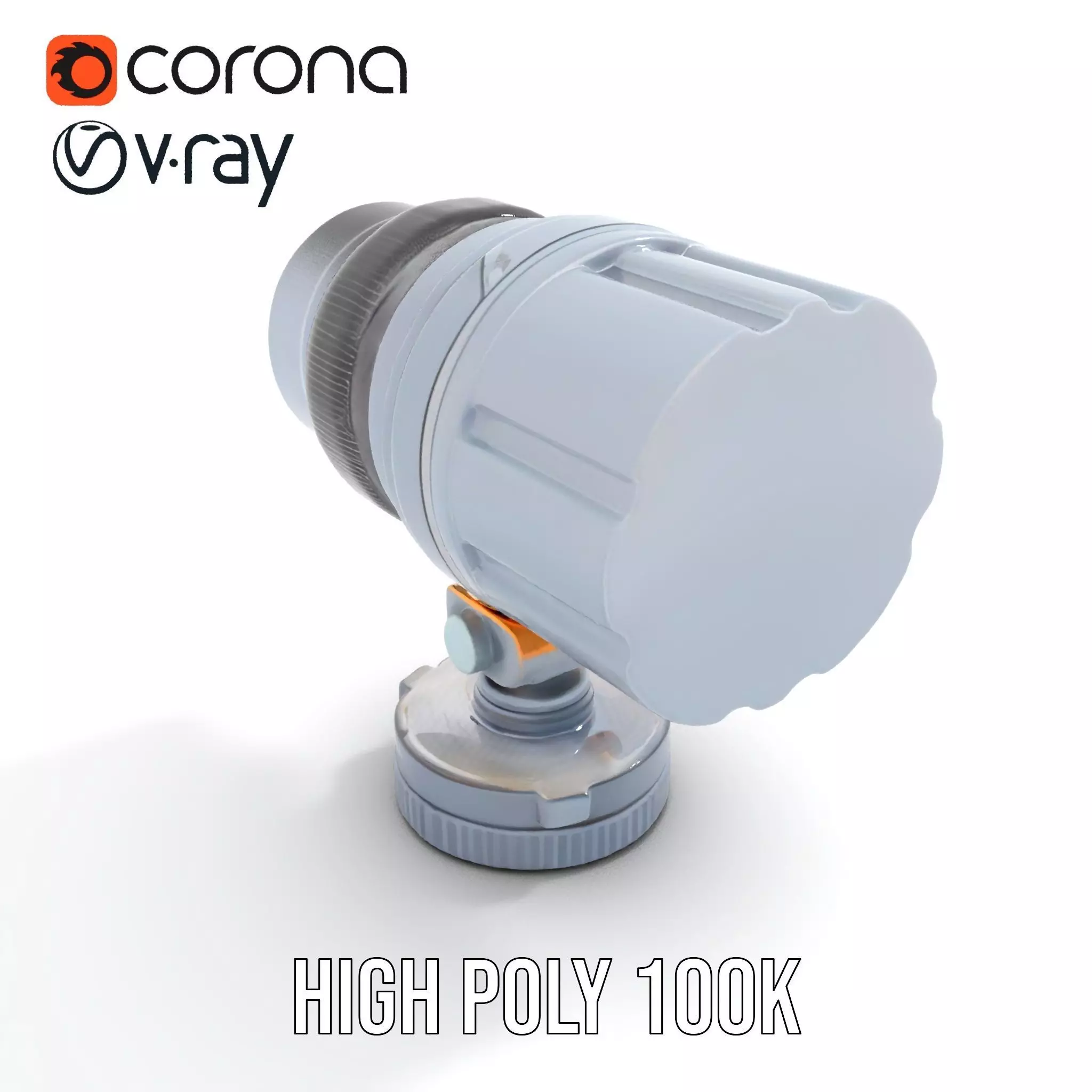 Professional Camera Lens model pack Low-poly 3D model_21