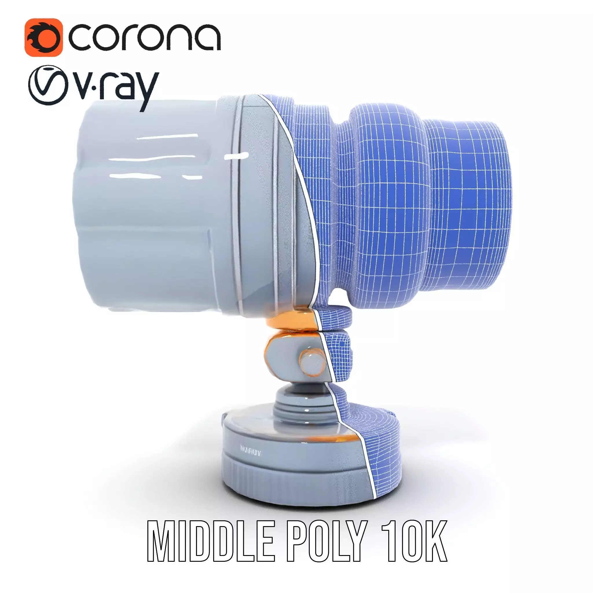 Professional Camera Lens model pack Low-poly 3D model_22