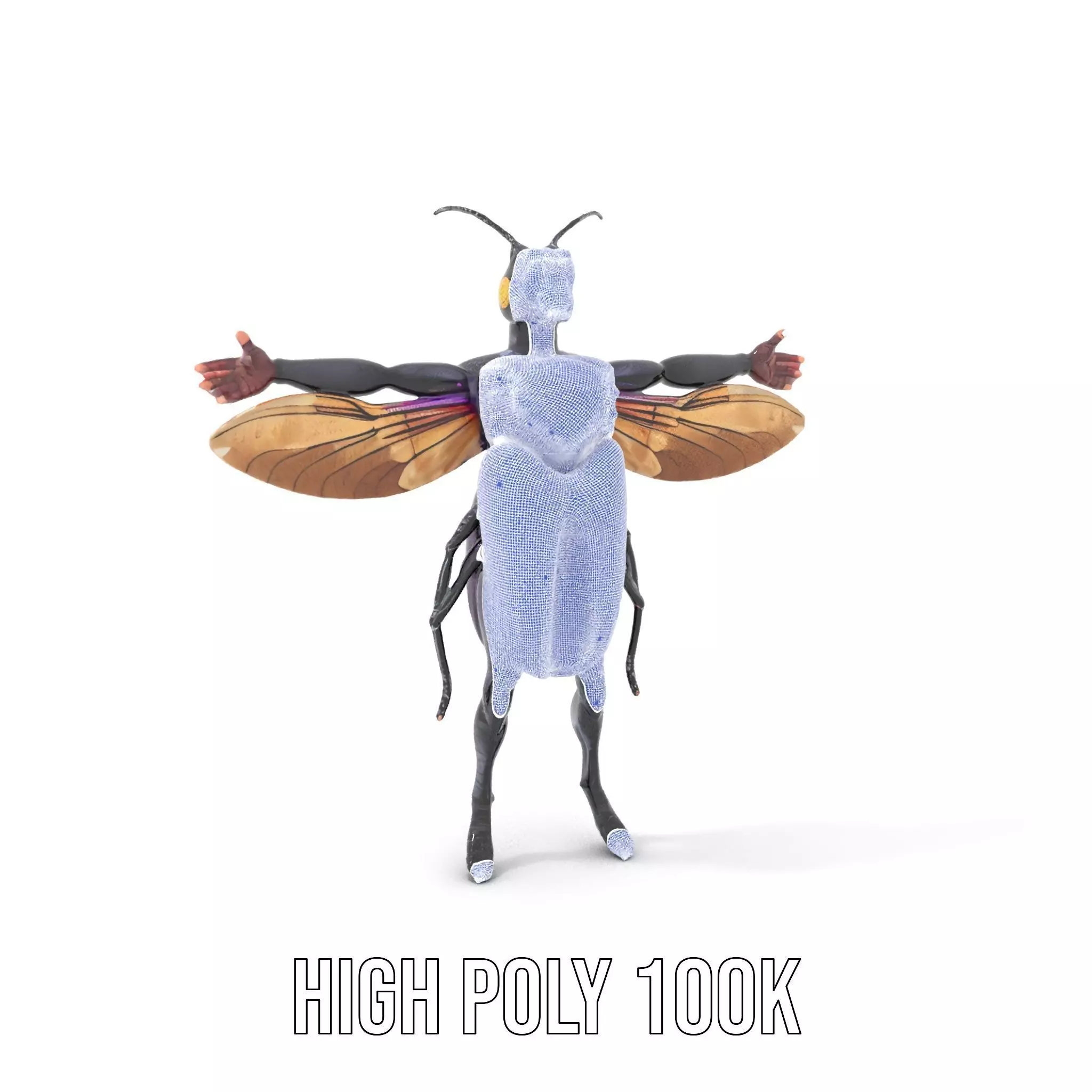 Futuristic Beetle Warrior model pack Low-poly 3D model_4