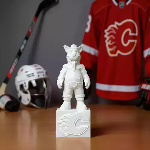NHL - Calgary Flames mascot statue - Harvey the Hound