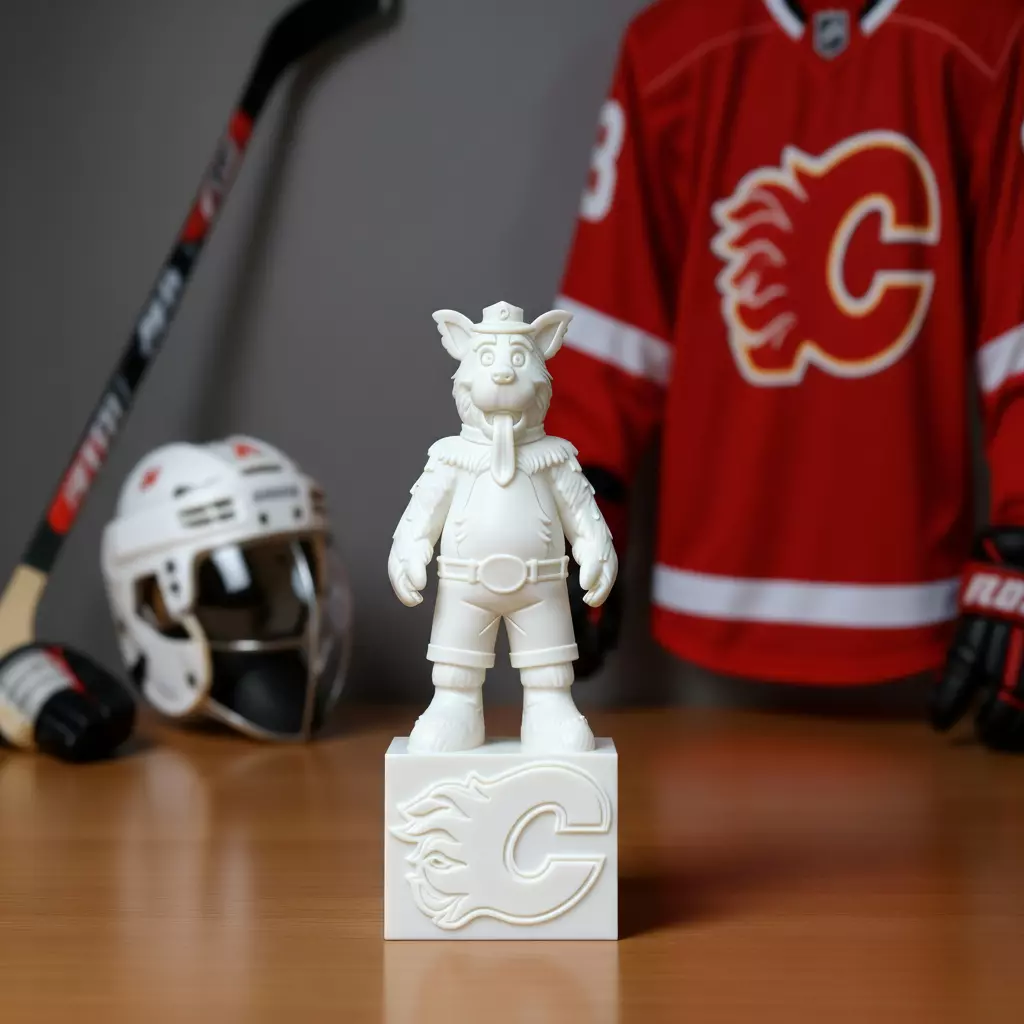 NHL - Calgary Flames mascot statue - Harvey the Hound 3D print model