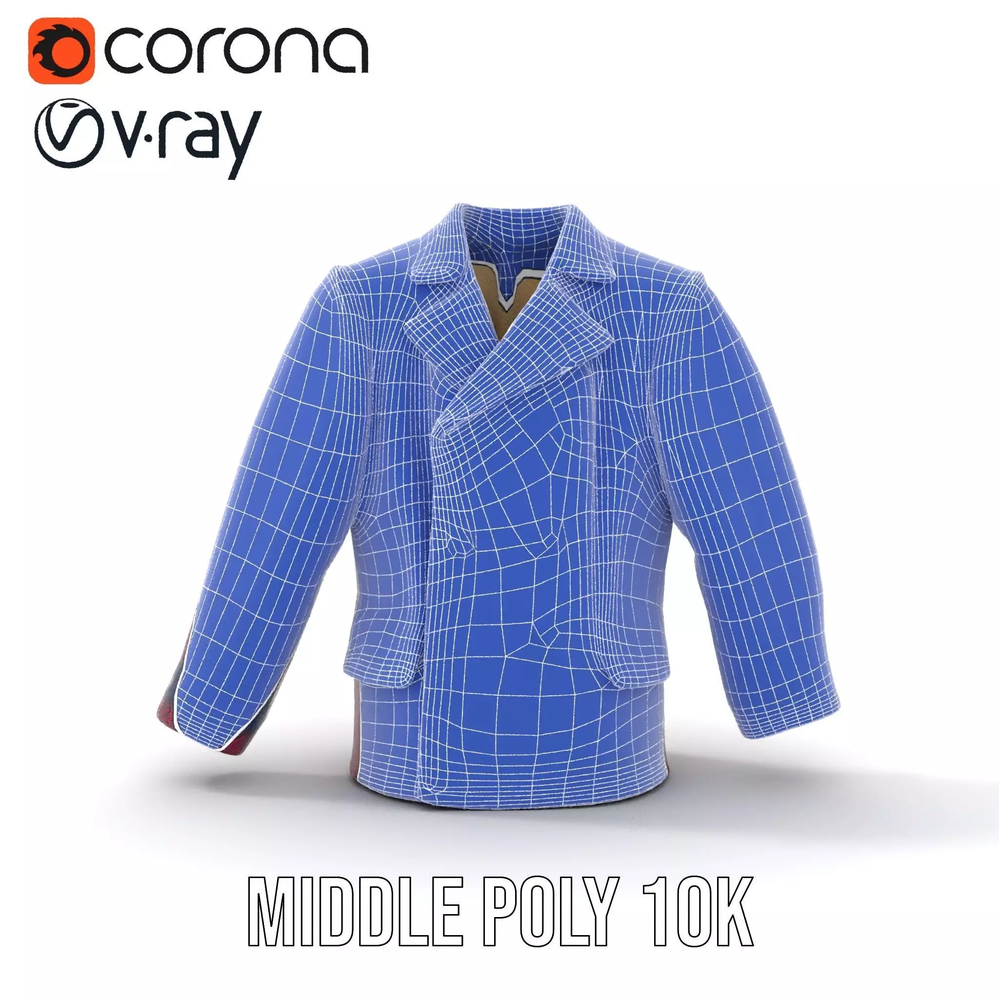 Plum Wool Jacket model pack Low-poly 3D model_24