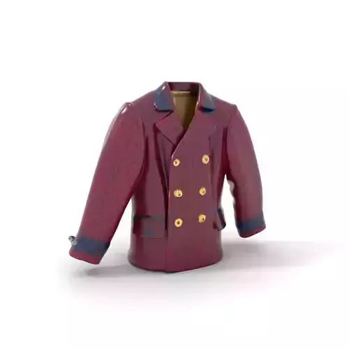 Plum Wool Jacket model pack Low-poly 3D model Plum Wool Jacket model pack Low-poly 3D model