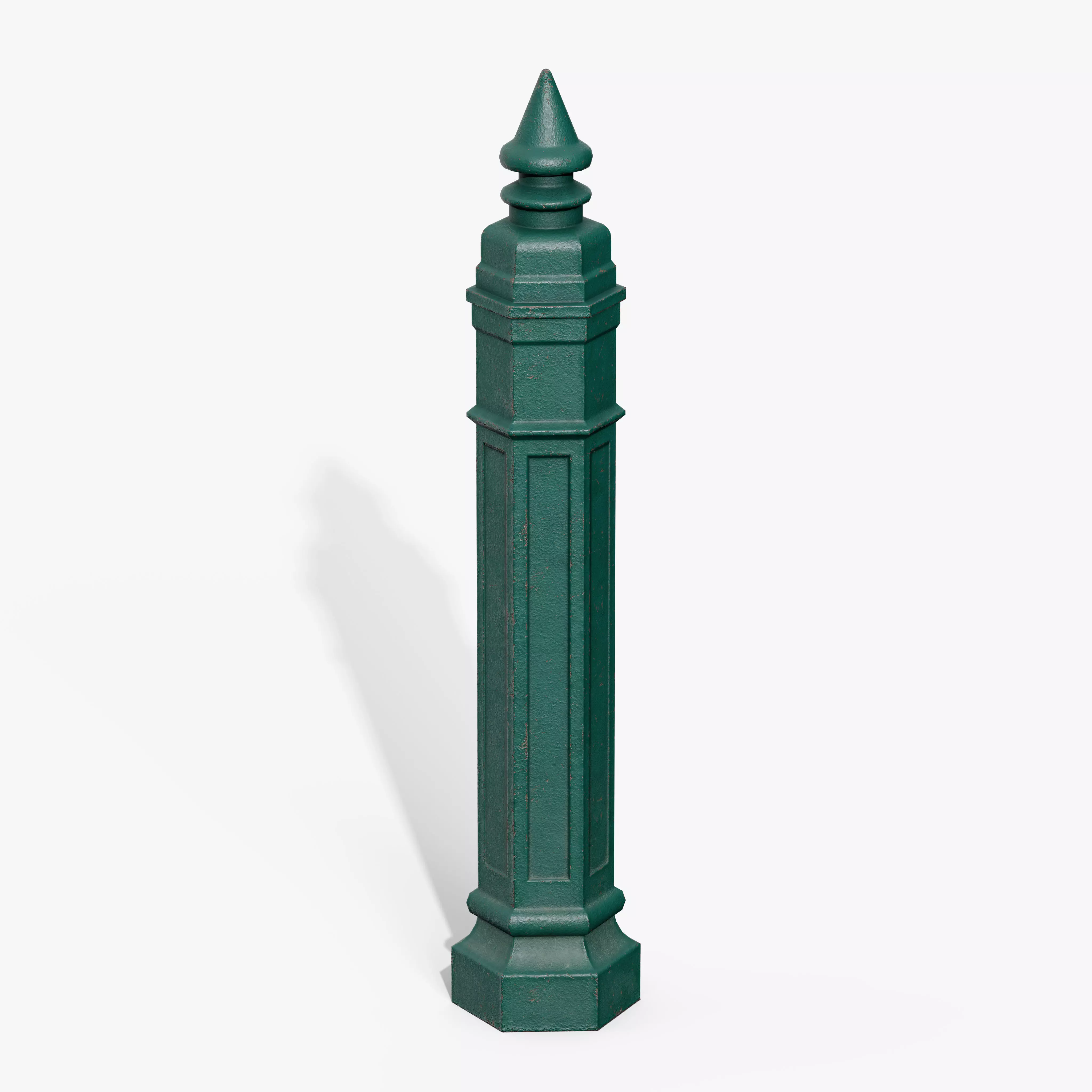 Bollards Cast Iron B Low-poly 3D model_7