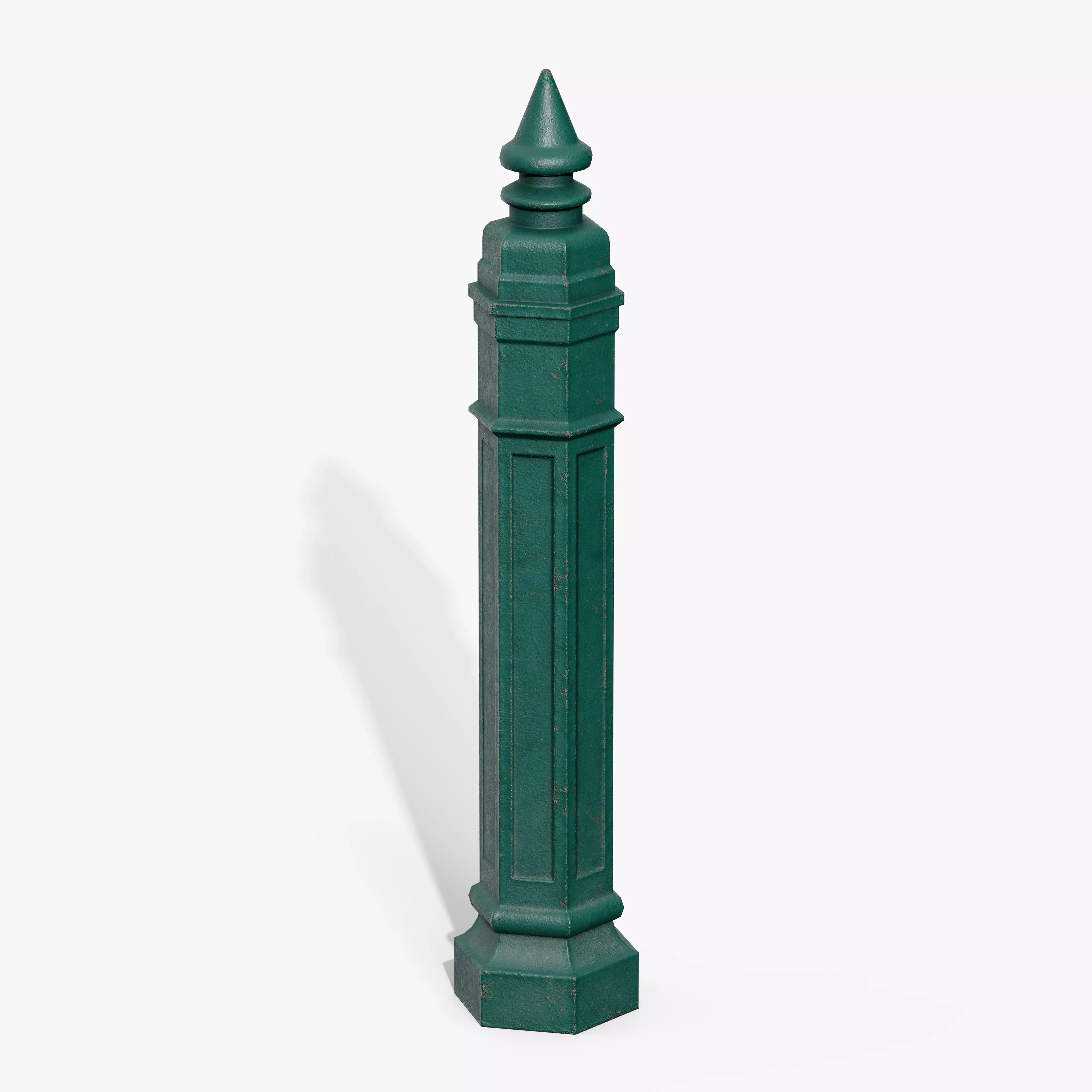 Bollards Cast Iron B Low-poly 3D model_2
