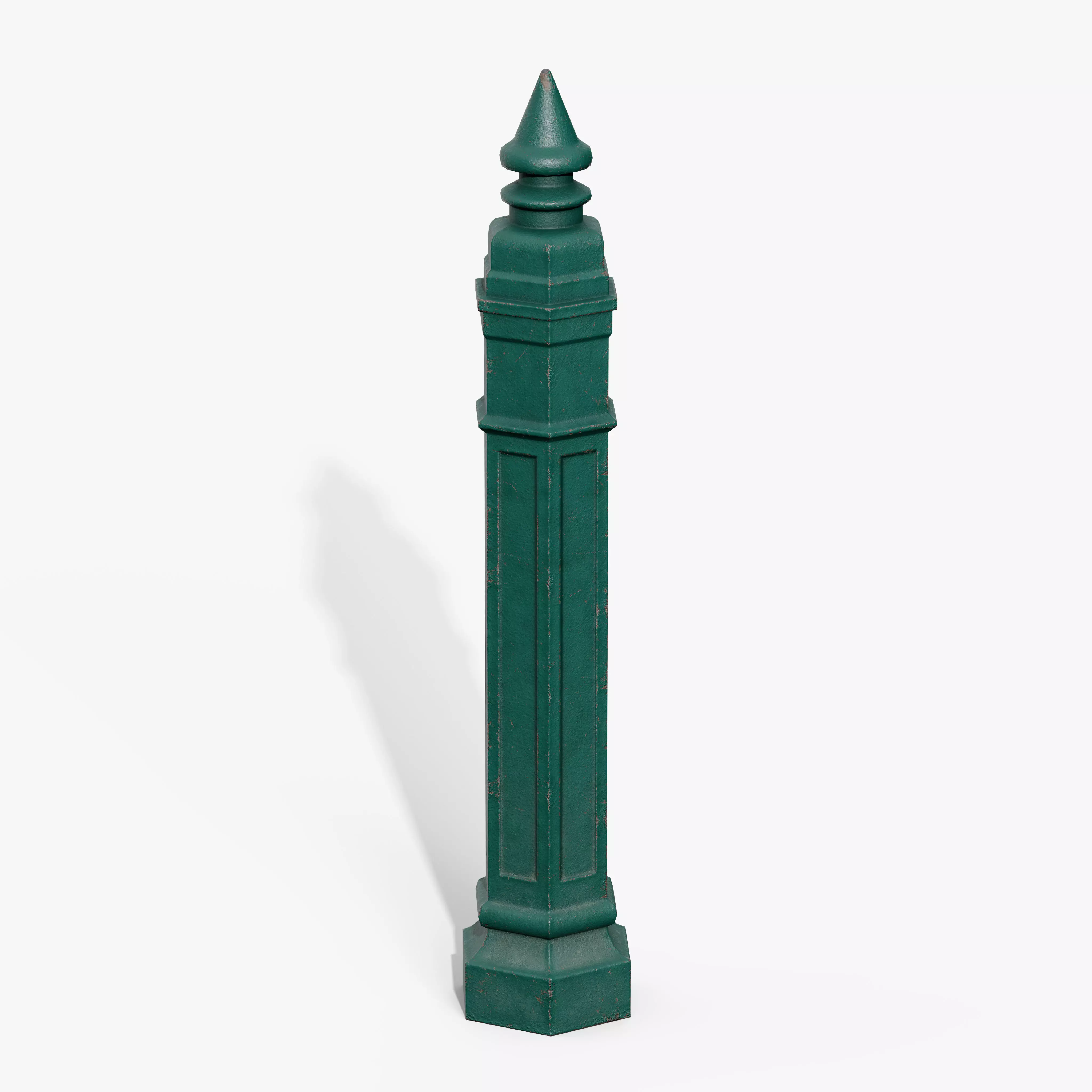 Bollards Cast Iron B Low-poly 3D model_5