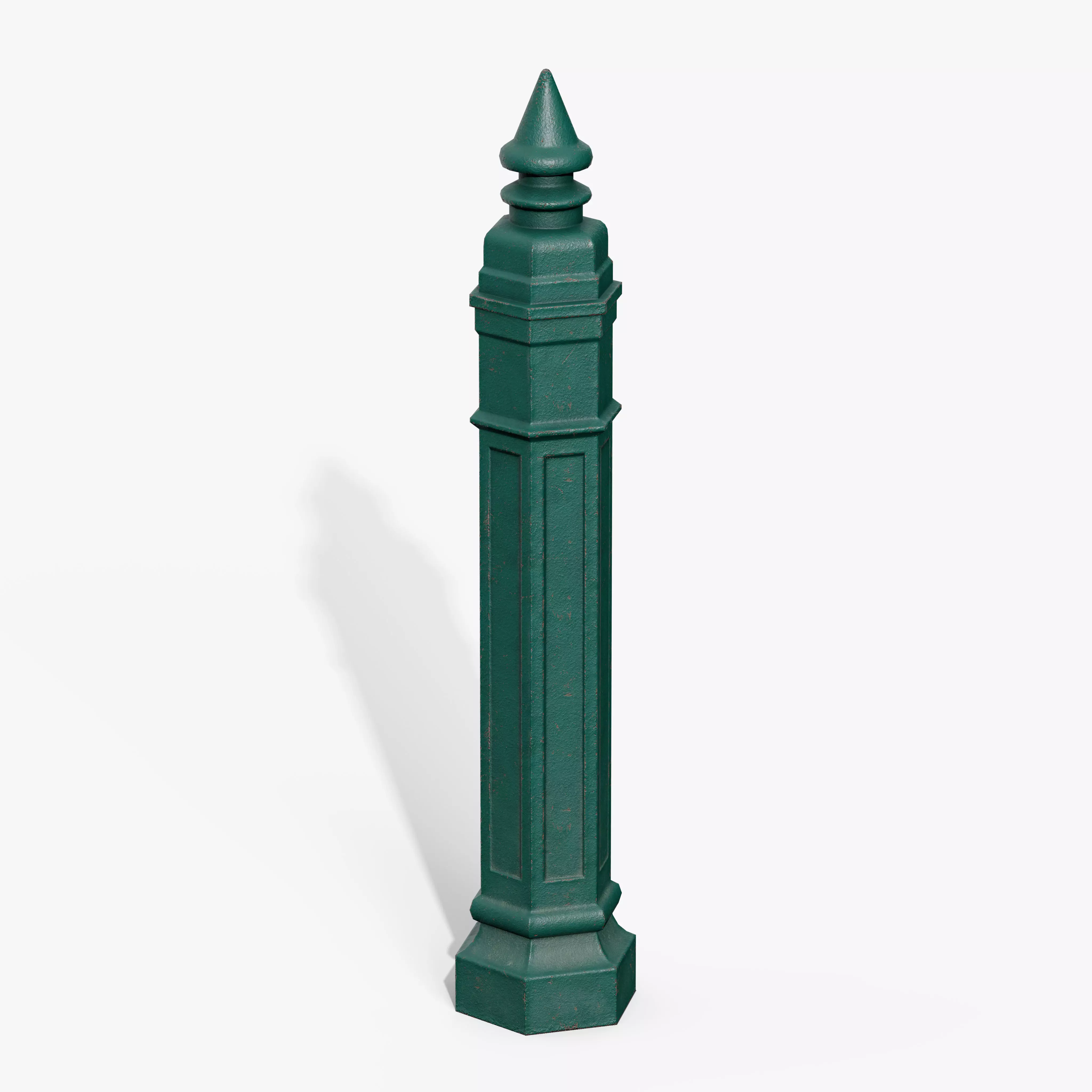 Bollards Cast Iron B Low-poly 3D model_8