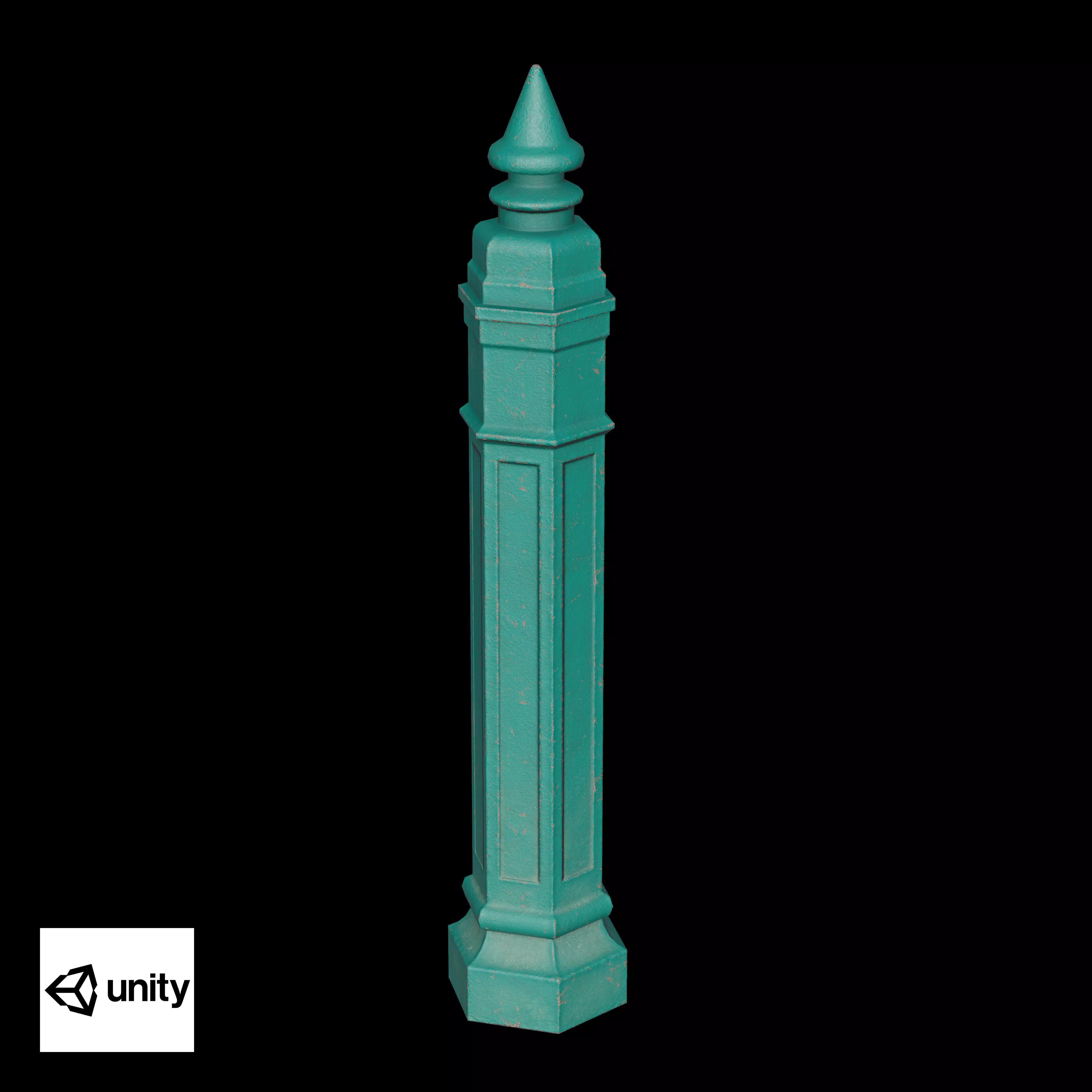 Bollards Cast Iron B Low-poly 3D model_12
