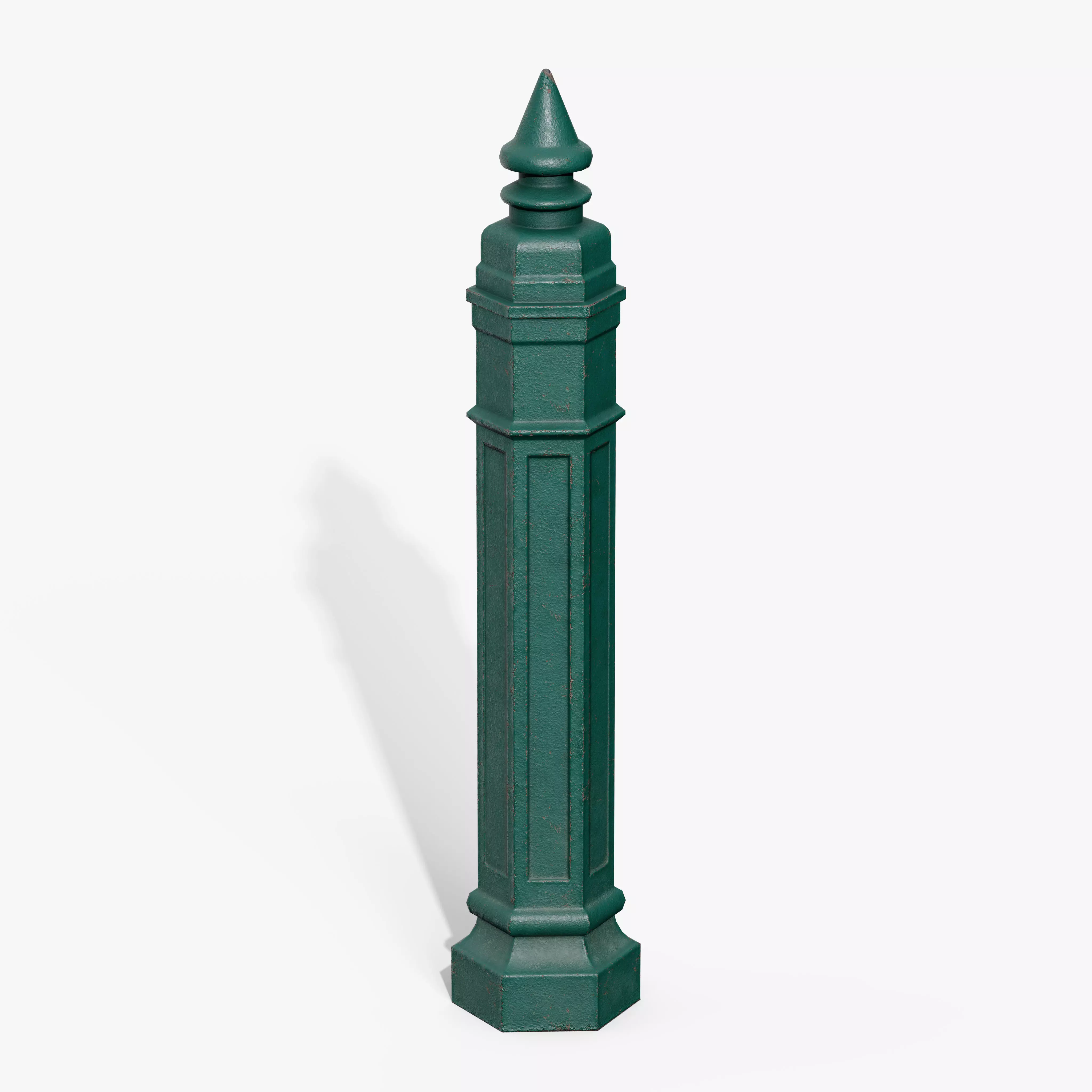 Bollards Cast Iron B Low-poly 3D model_3