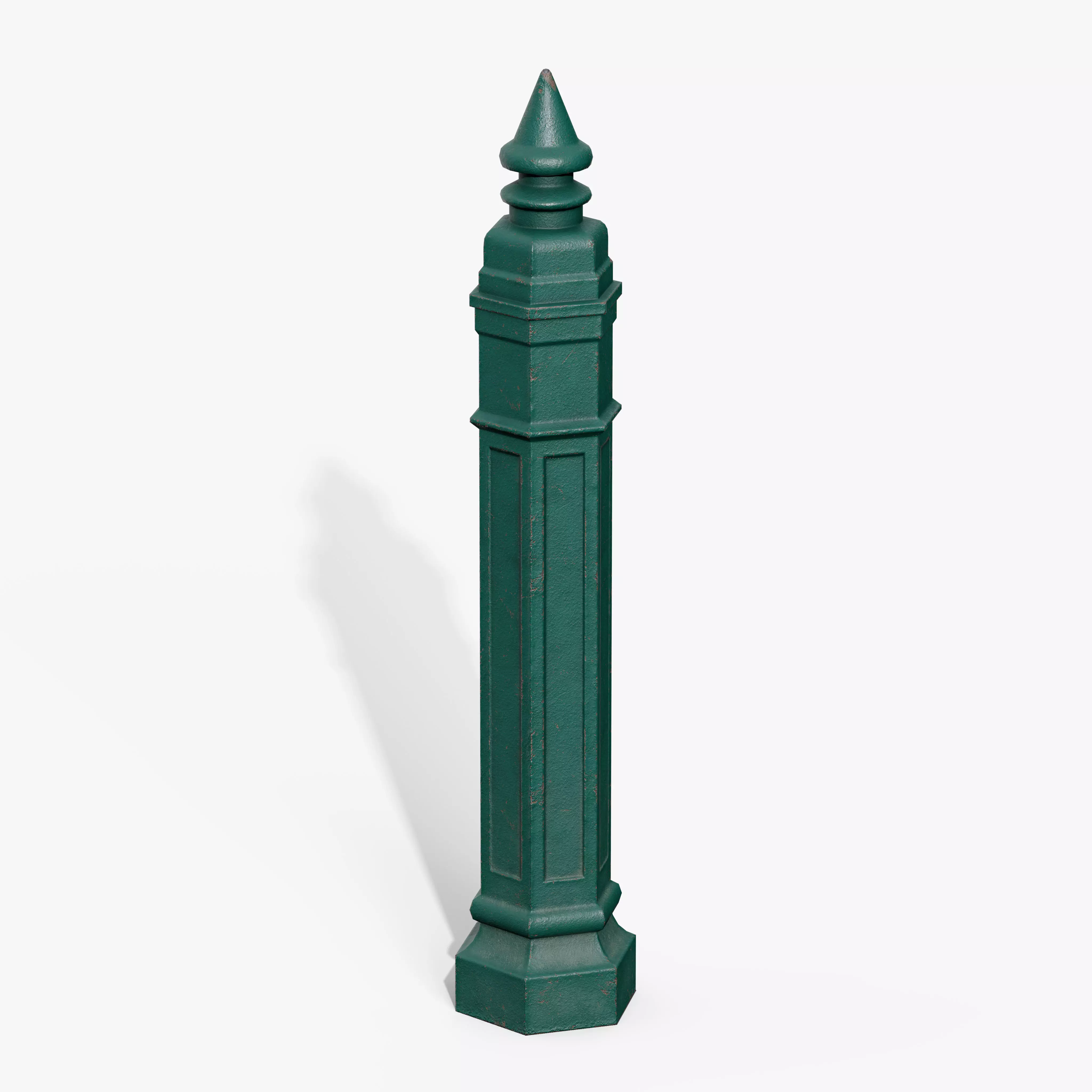 Bollards Cast Iron B Low-poly 3D model_4