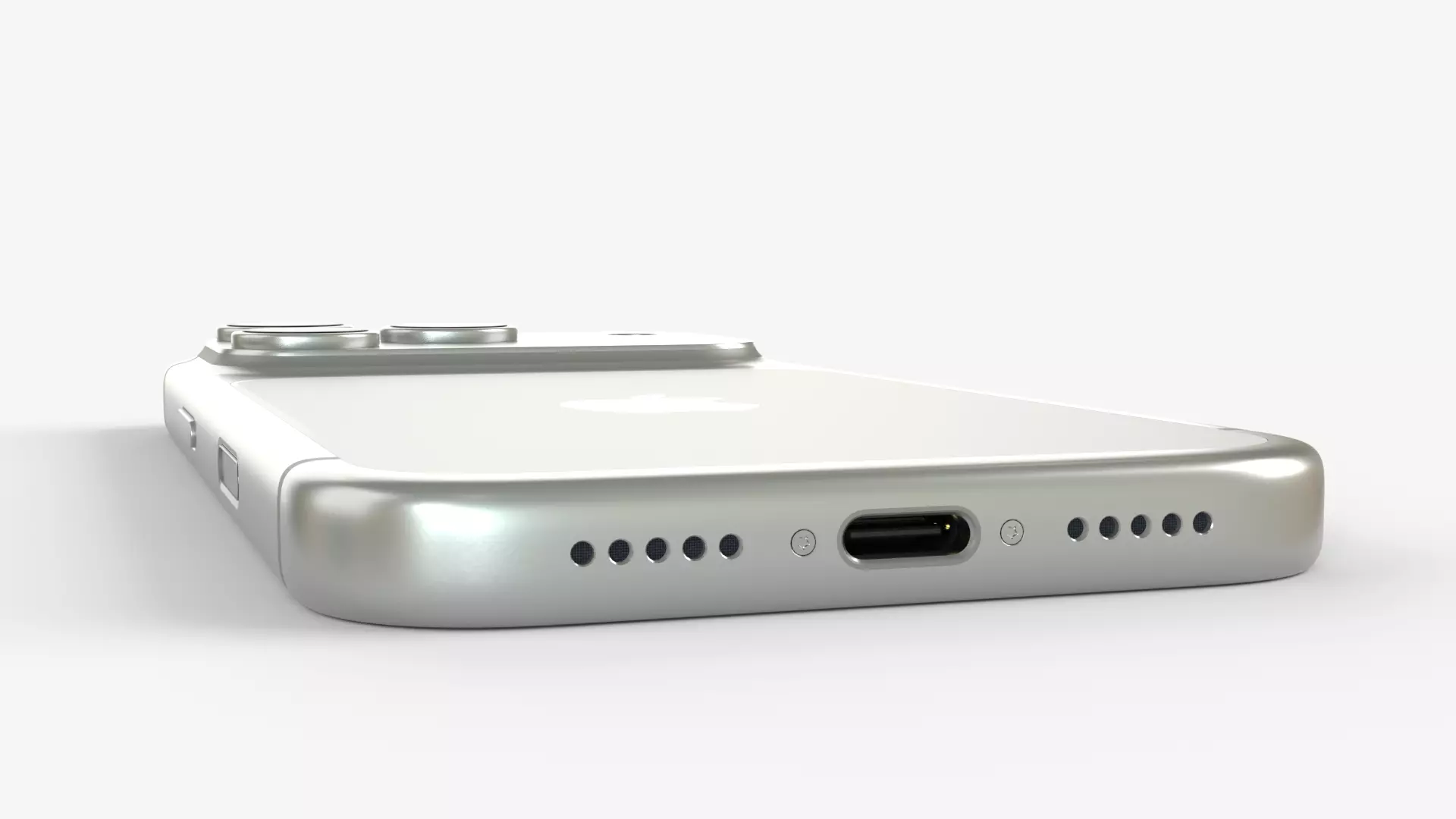 Apple Iphone 17 Pro Silver 2025 3D model_8