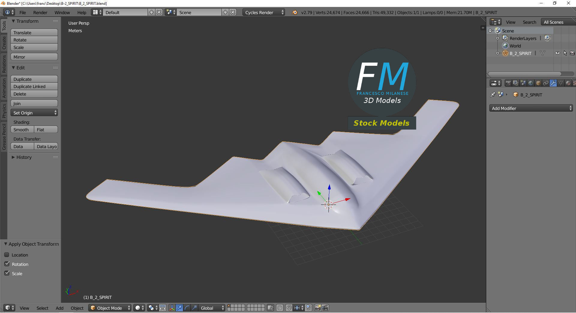 B-2 Spirit 3D model_9