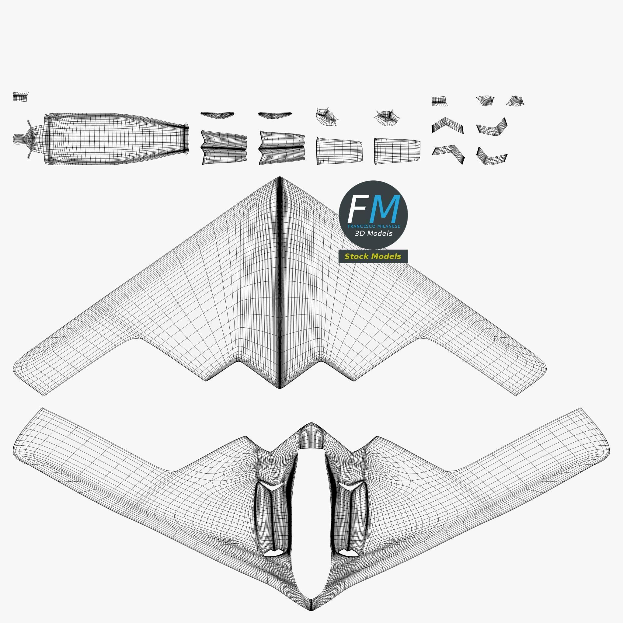 B-2 Spirit 3D model_11