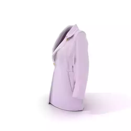 Lavender Trench Coat model pack