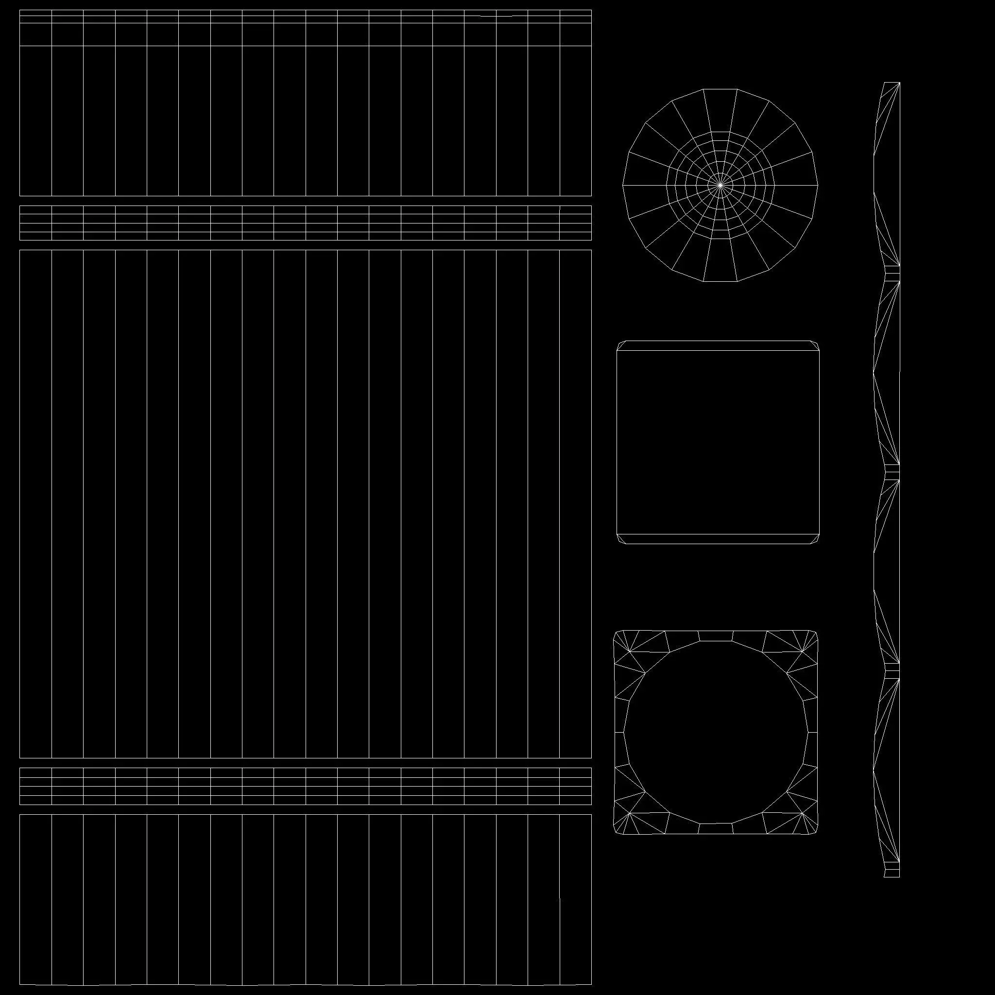 Bollards Cast Iron D Low-poly 3D model_13