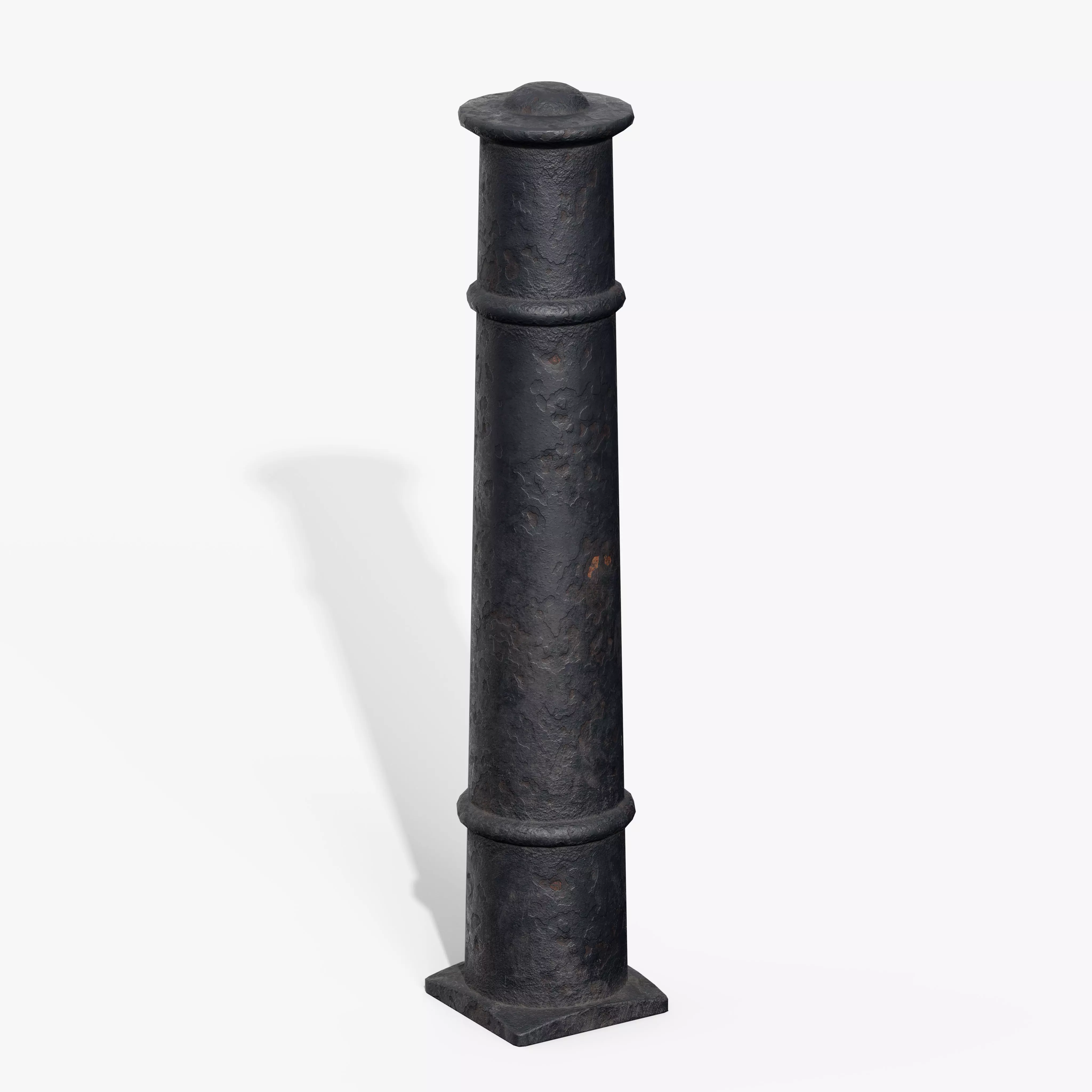 Bollards Cast Iron D Low-poly 3D model_5