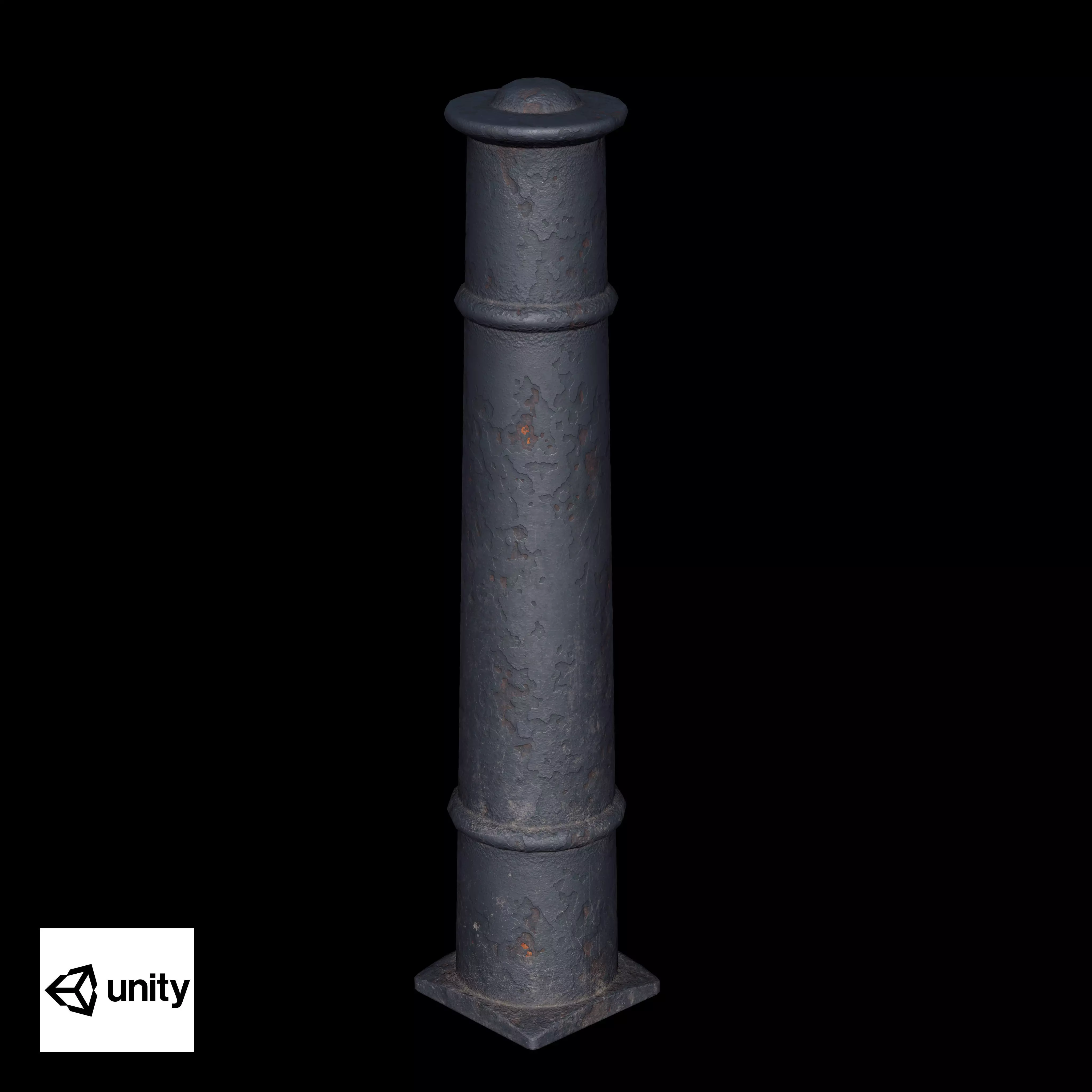 Bollards Cast Iron D Low-poly 3D model_12