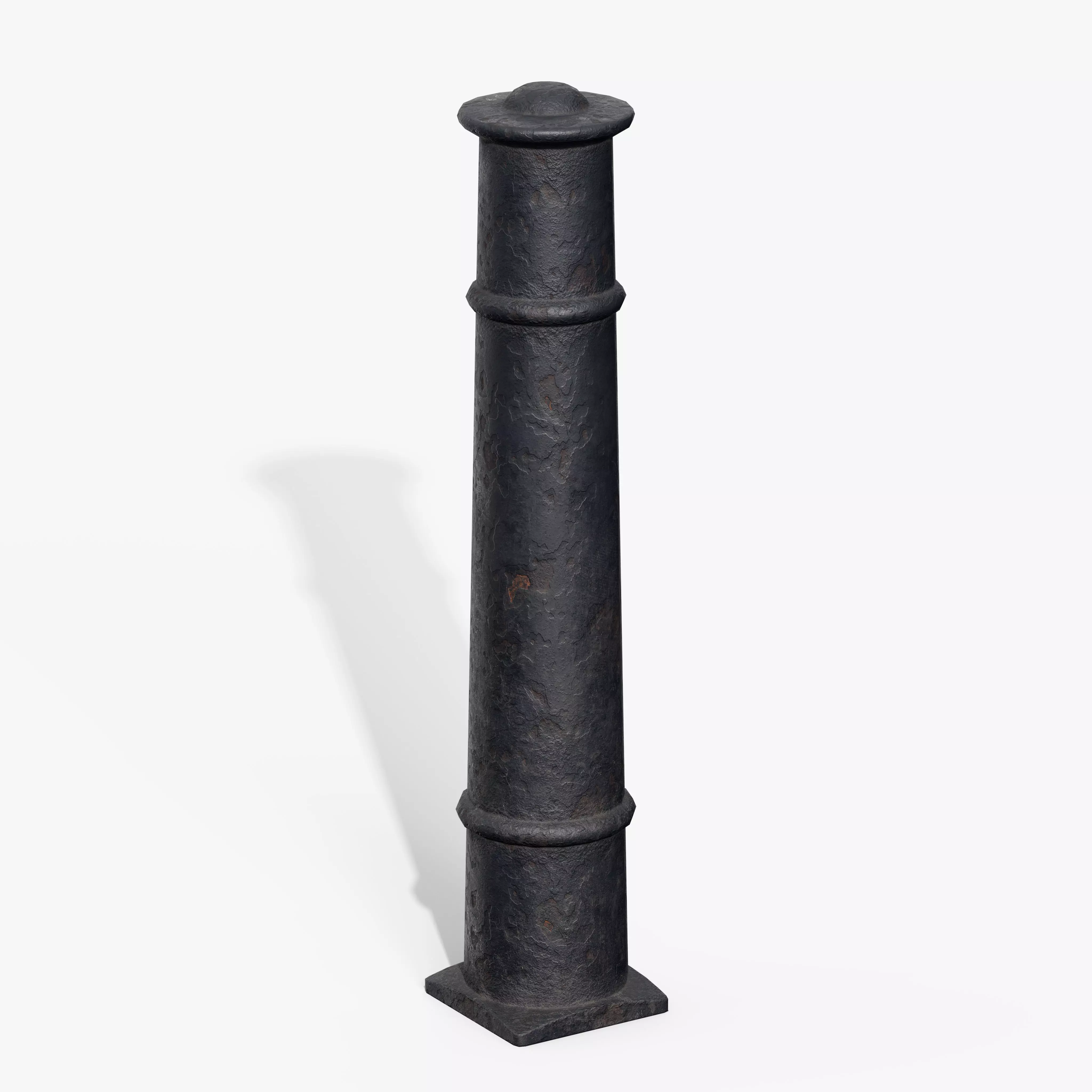 Bollards Cast Iron D Low-poly 3D model_3