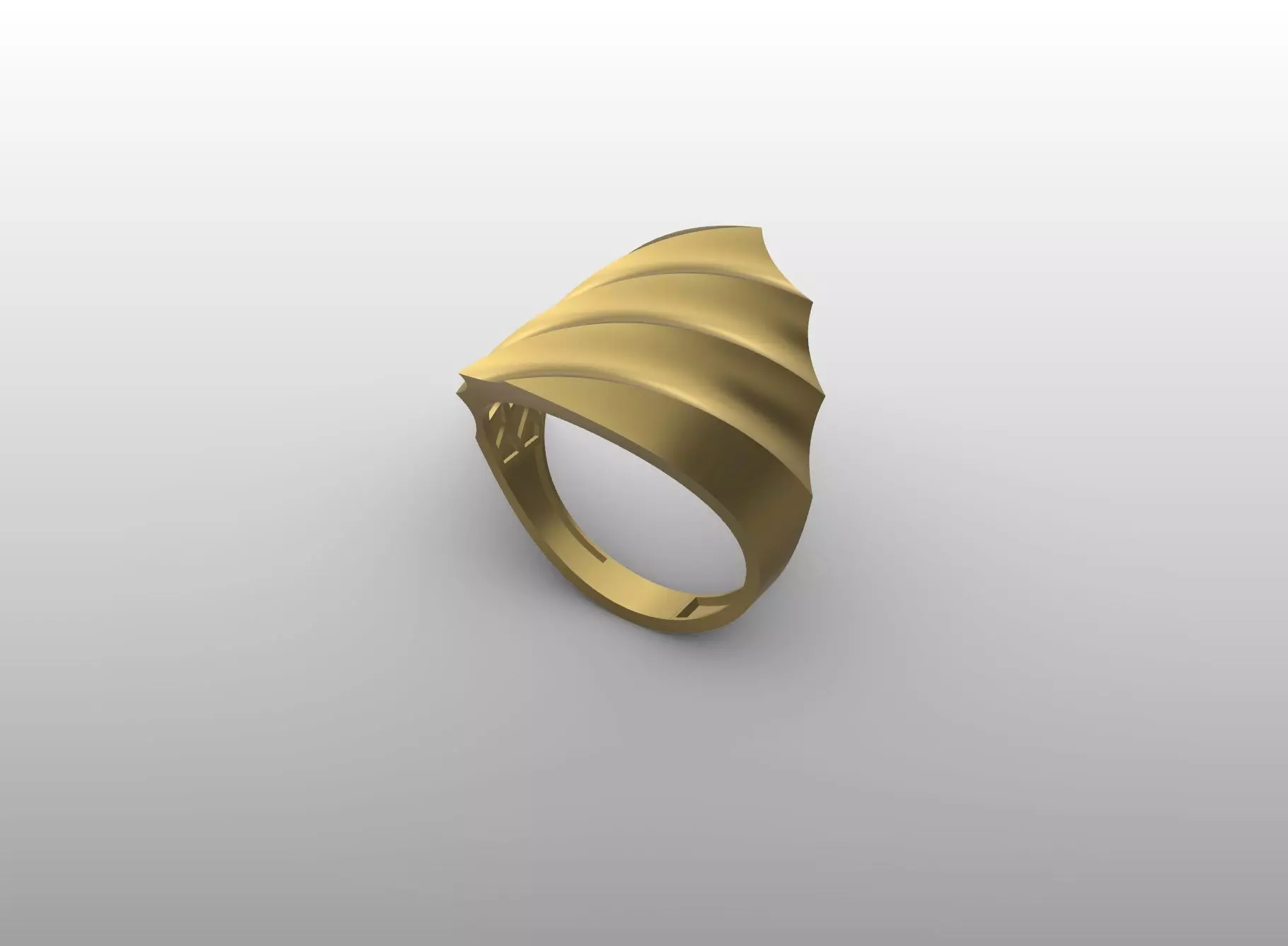 Golden Twilight Ring 3D print model