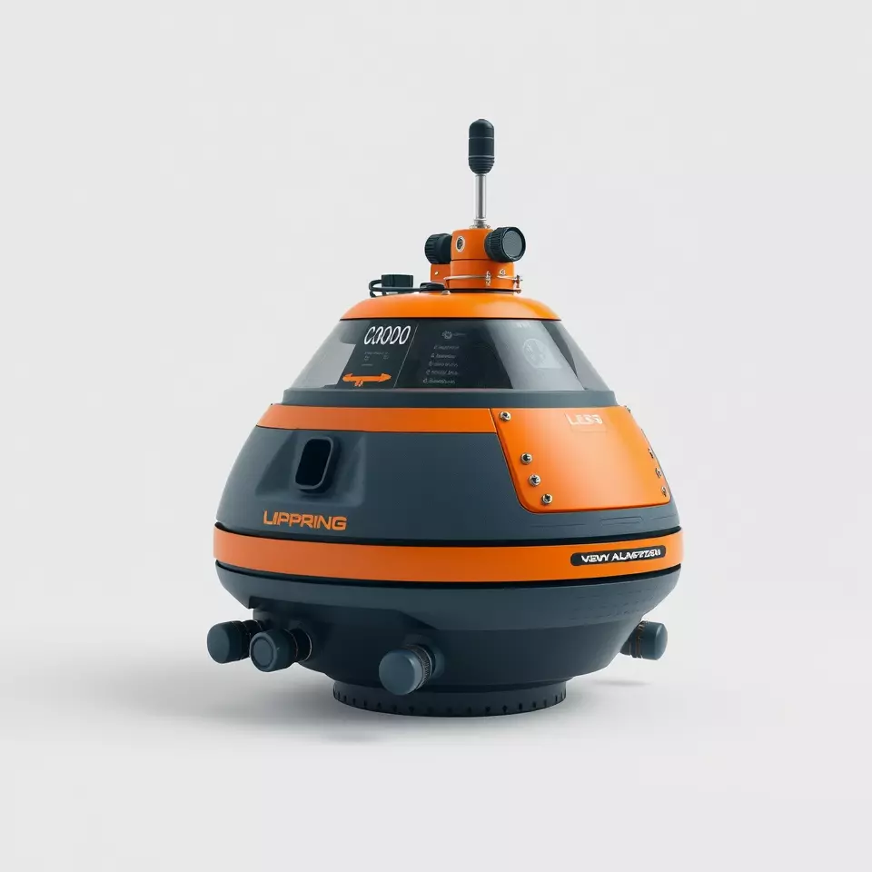 Orange Navigation Buoy model pack Low-poly 3D model_2