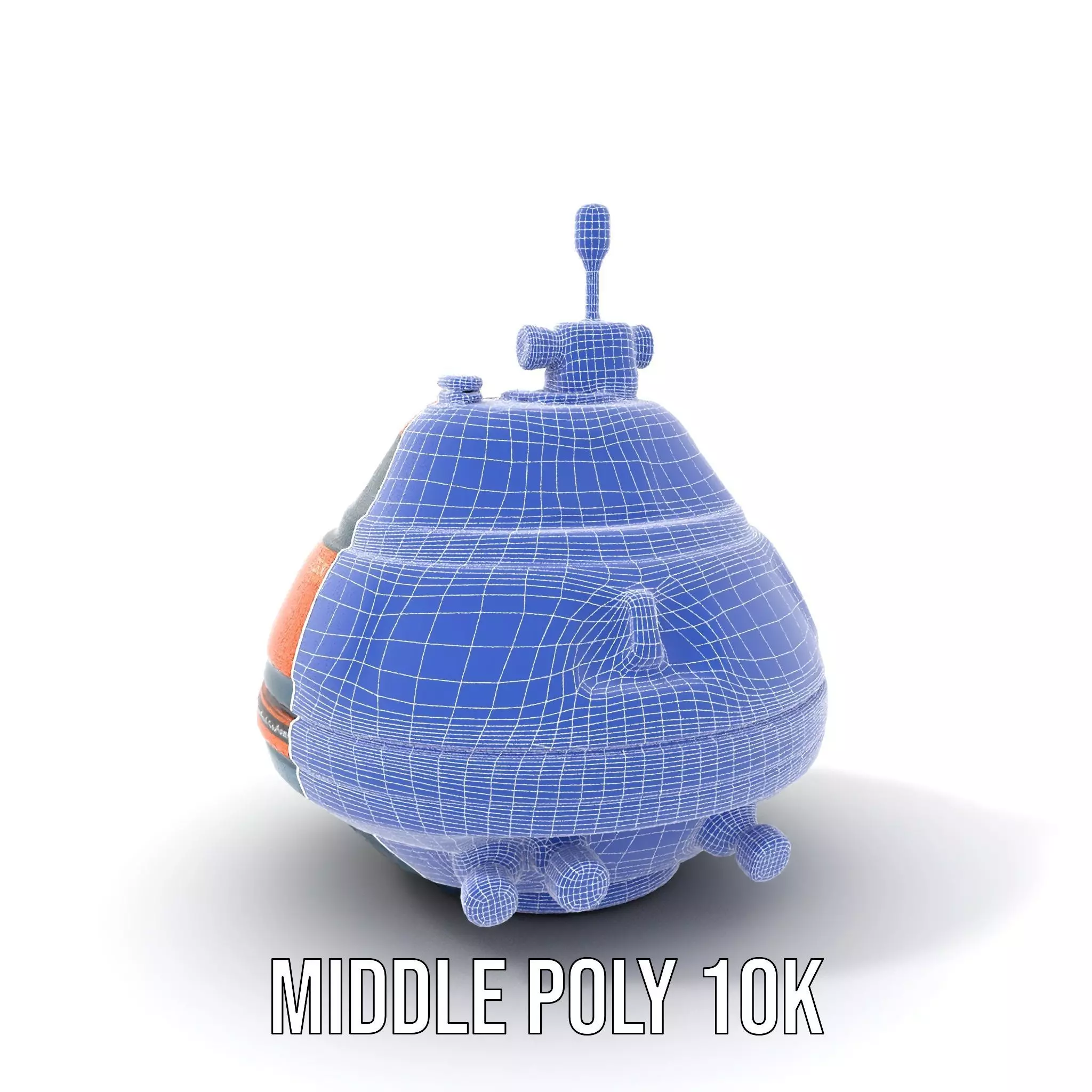 Orange Navigation Buoy model pack Low-poly 3D model_13