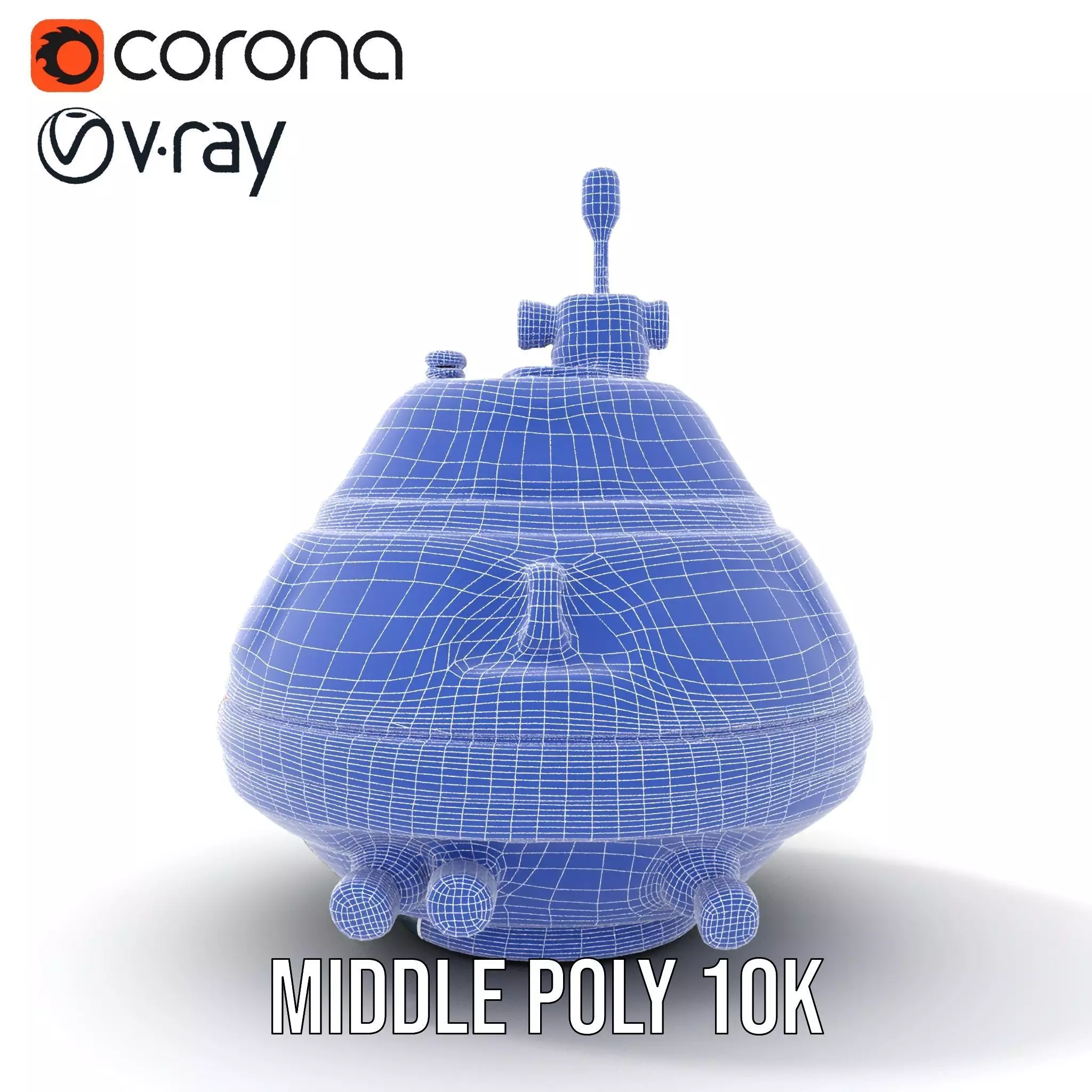 Orange Navigation Buoy model pack Low-poly 3D model_21