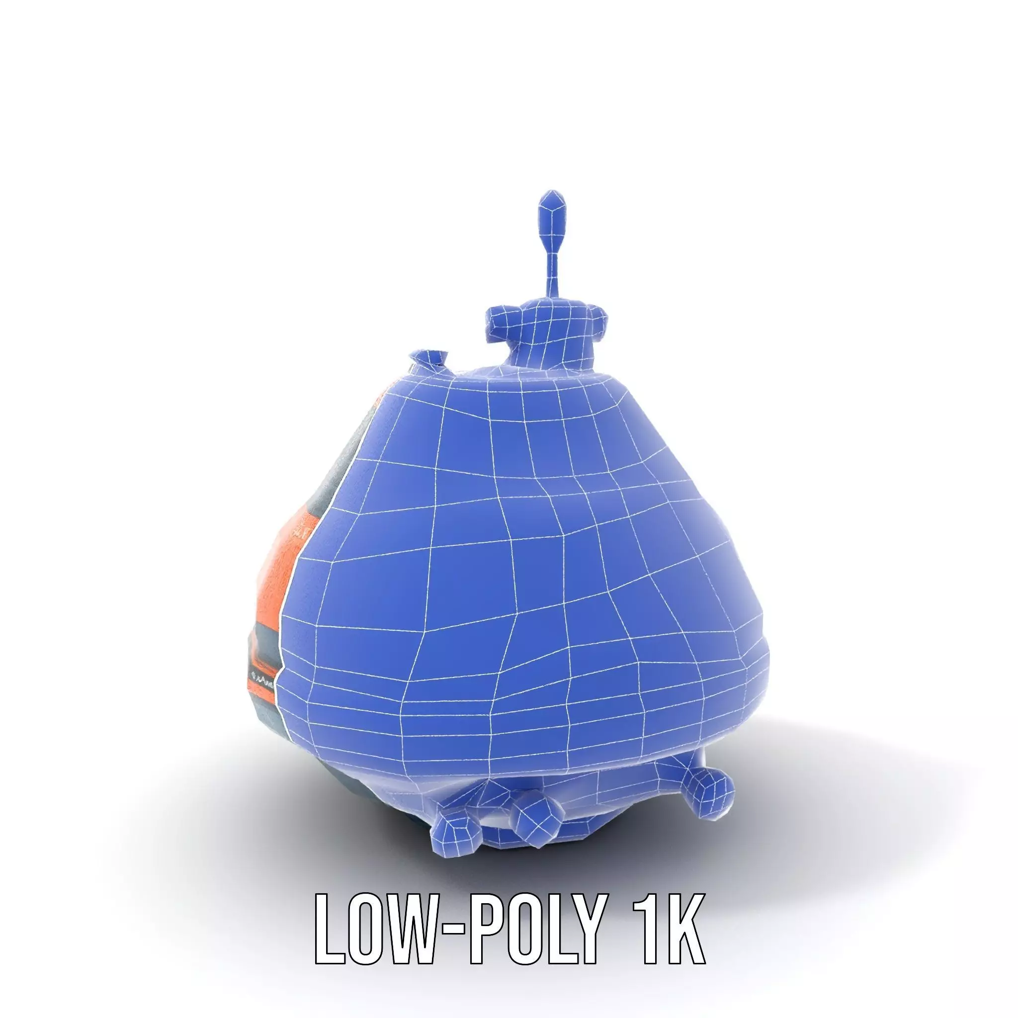 Orange Navigation Buoy model pack Low-poly 3D model_19