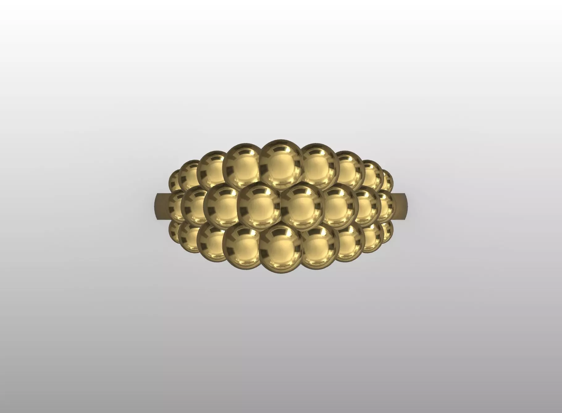 Celestial Cluster Ring 3D print model_3