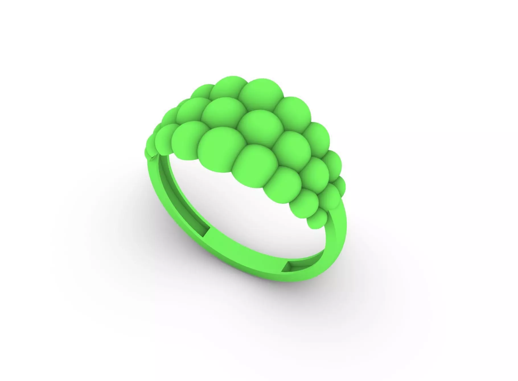 Celestial Cluster Ring 3D print model_6