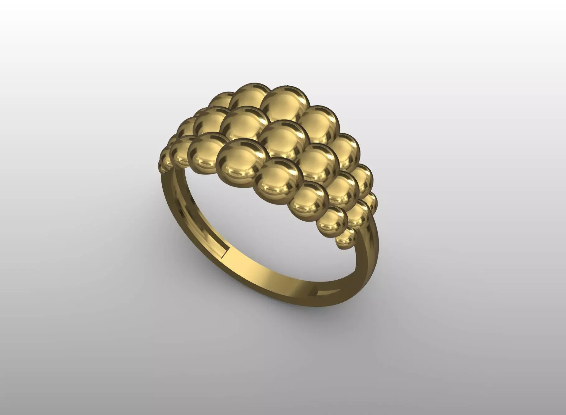 Celestial Cluster Ring 3D print model_0