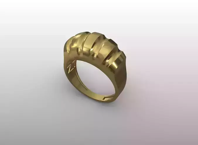 Fluted Ridge Ring