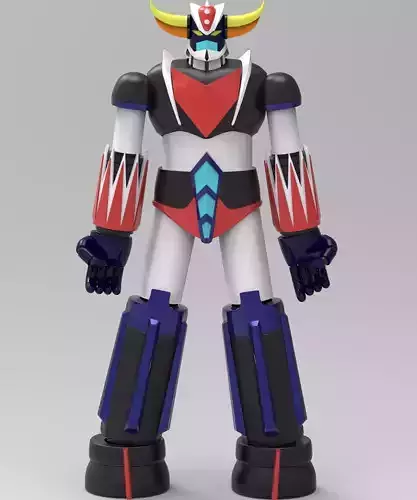 Grendizer statue Low-poly 3D model