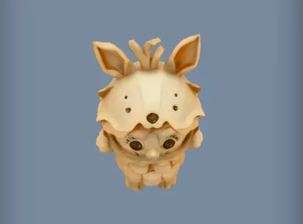 Sculptural Artistic 3D Model of Layered Paper Machine 3D print model_6