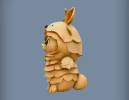 Sculptural Artistic 3D Model of Layered Paper Machine 3D print model_2