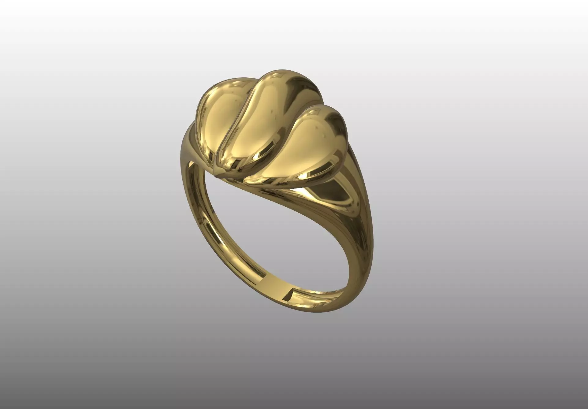 Golden Horizon Ring 3D print model
