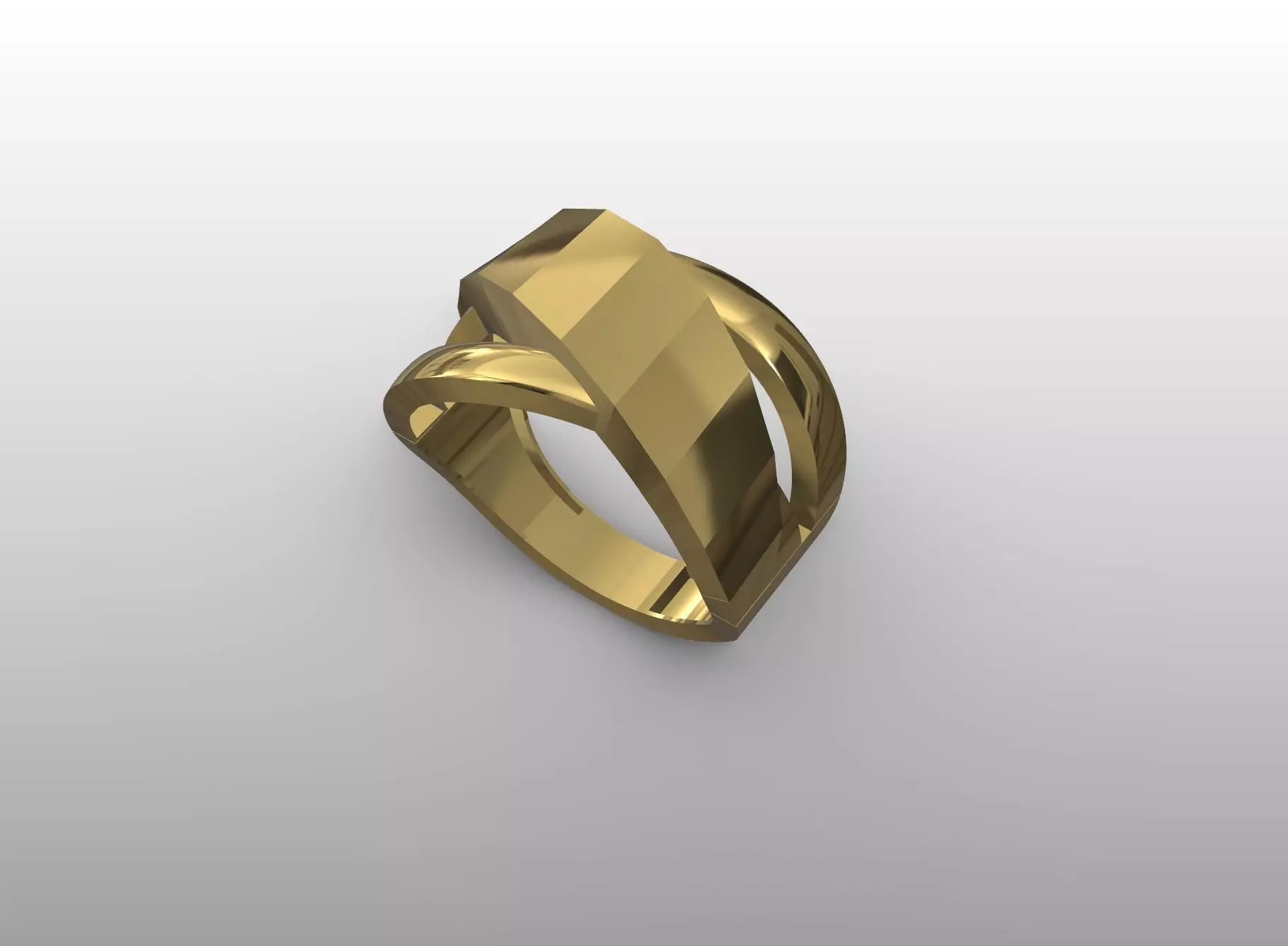 Interlock Embrace Ring 3D print model_0