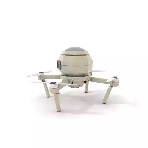 Desert Surveillance Drone model pack Low-poly 3D model