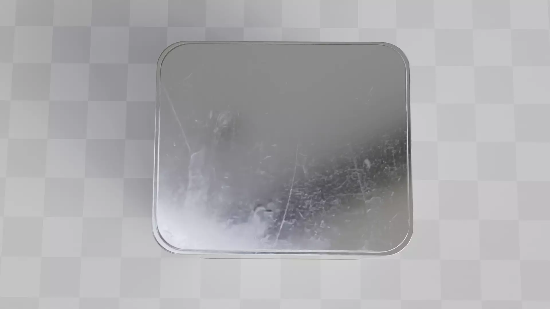 Aluminium Square Tin can 3D model_6