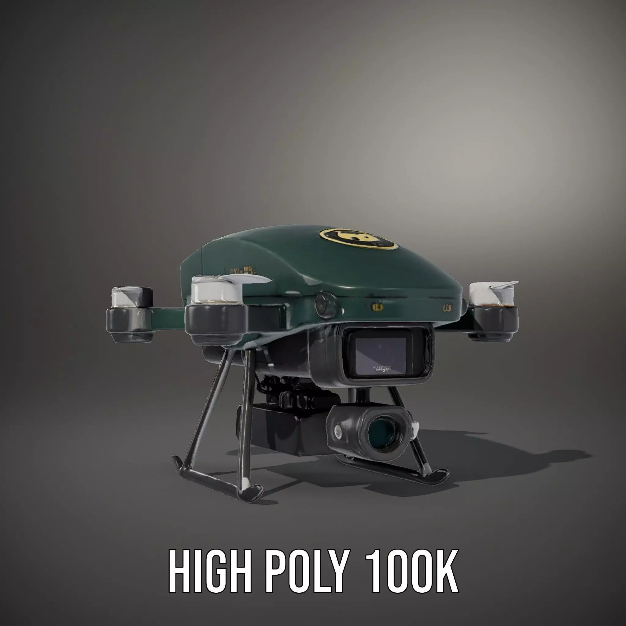 BorderBee Drone Explorer model pack Low-poly 3D model_8