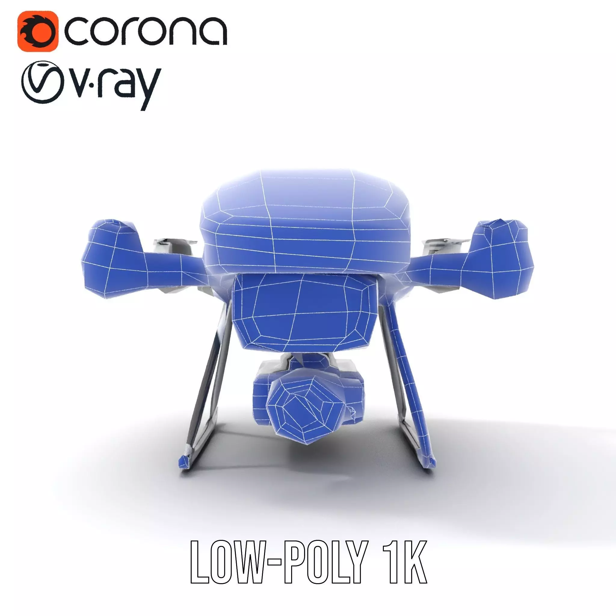 BorderBee Drone Explorer model pack Low-poly 3D model_17