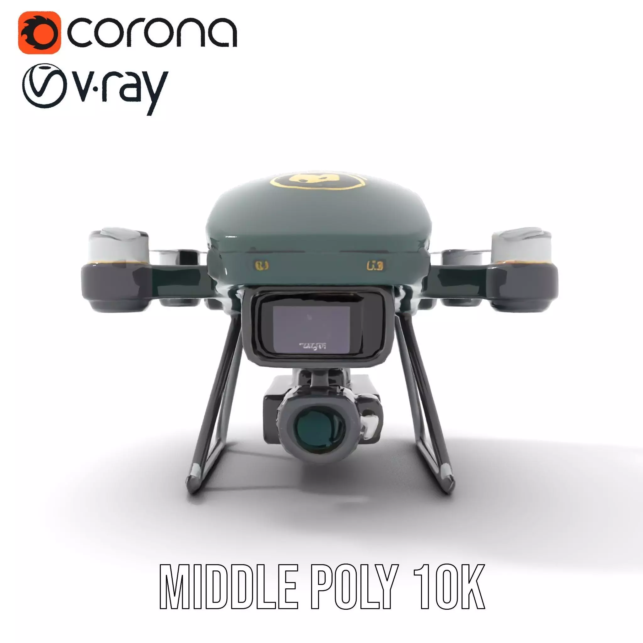 BorderBee Drone Explorer model pack Low-poly 3D model_6