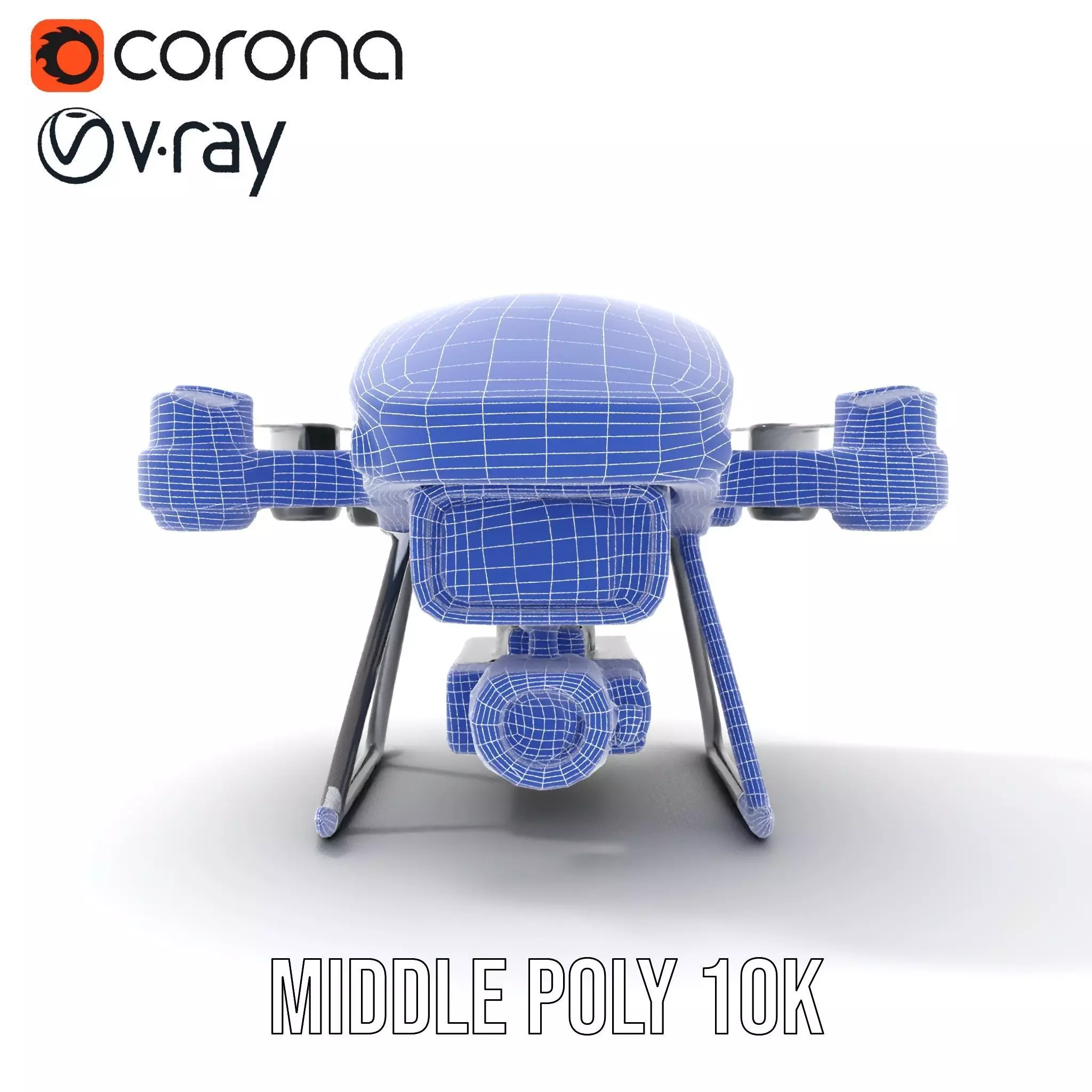 BorderBee Drone Explorer model pack Low-poly 3D model_29